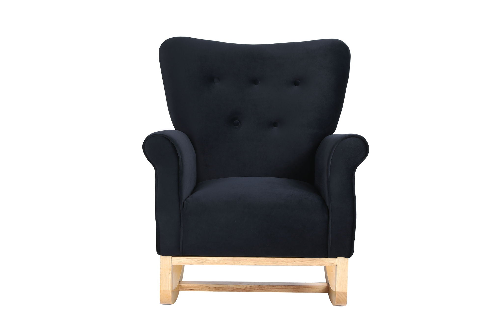 Modern Rocking Chair, Upholstered Accent Chair For Nursery, Small Contemporary Rocke
