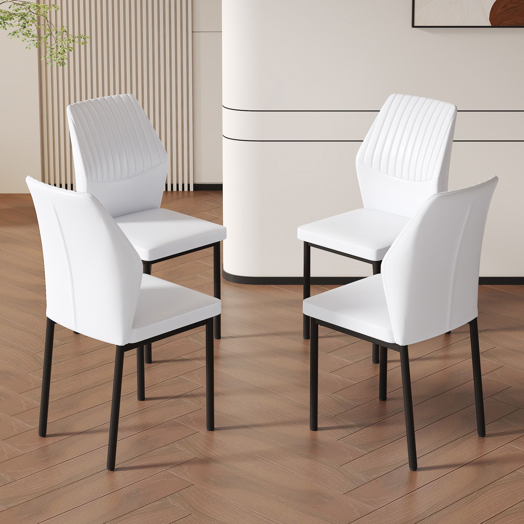 Luxury Simple Chair With Metal Leg