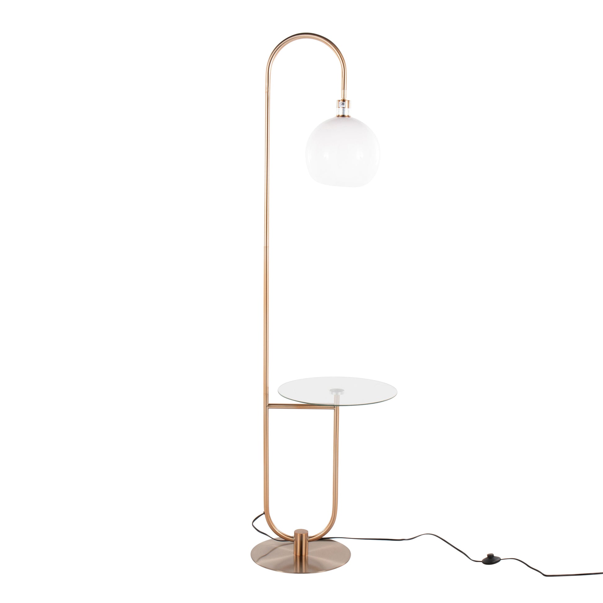 Trombone - Contemporary / Glam Floor Lamp - Best Buy Furniture