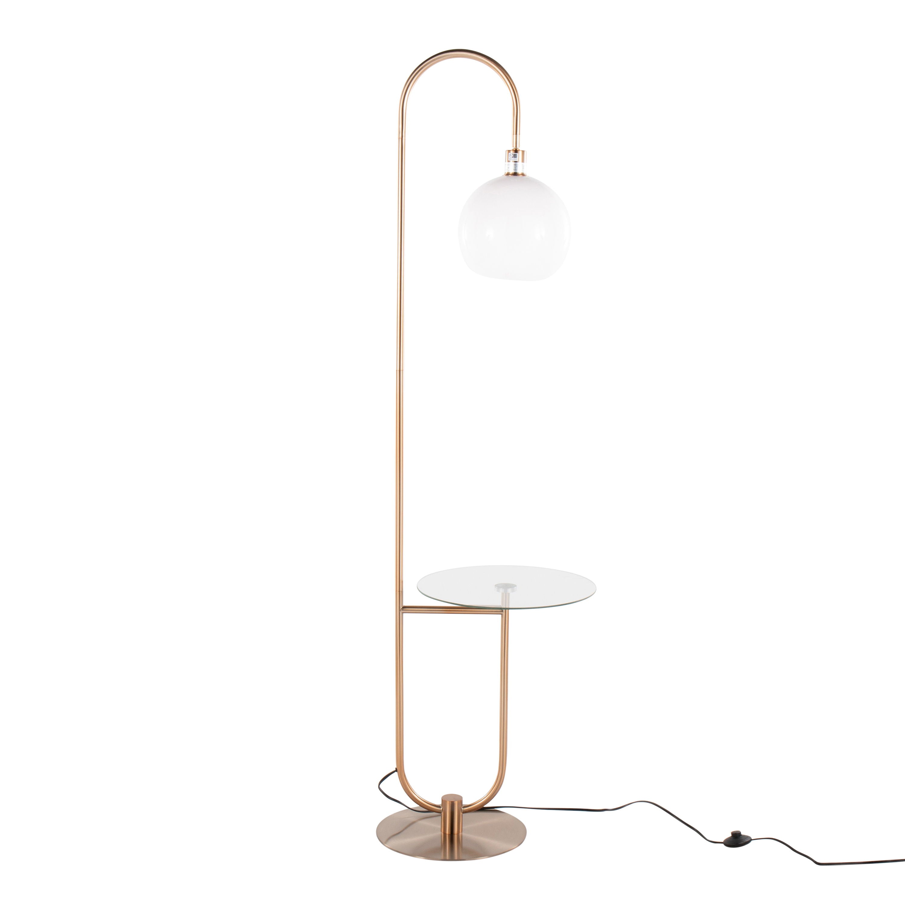 Trombone - Contemporary / Glam Floor Lamp - Best Buy Furniture