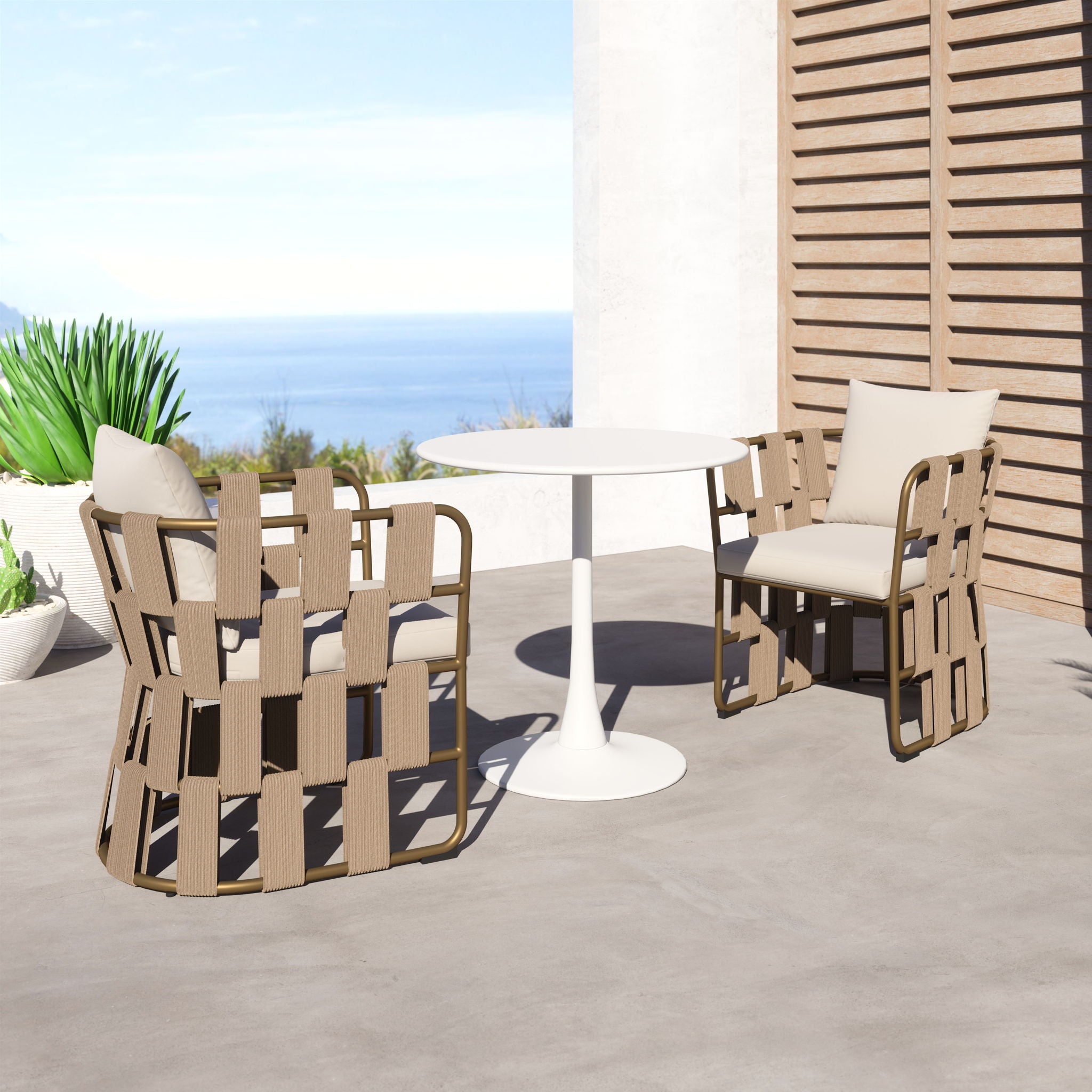 Quadrat - Dining Chair - White