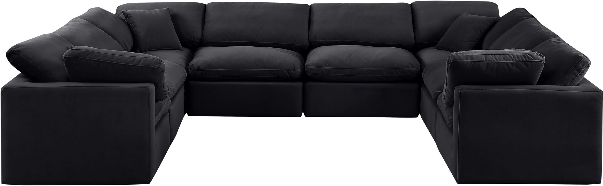 Indulge - Velvet 8 Piece Modular Sectional - Best Buy Furniture