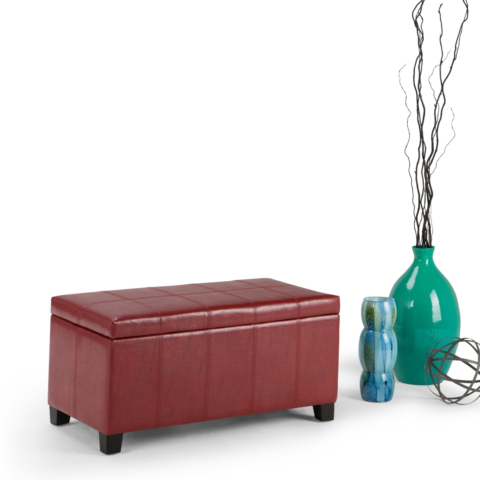 Dover - Upholstered Storage Ottoman Bench - Best Buy Furniture