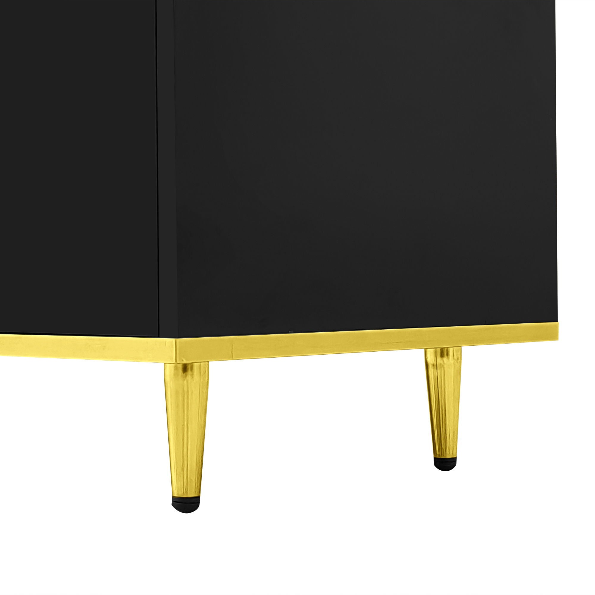 TV Stand For TVs Up To 80", Entertainment Center With 2 Shelves And LED Lights