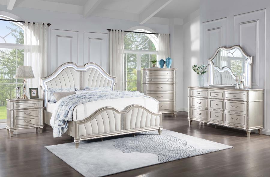 Evangeline - 6-Drawer Bedroom Chest - Silver Oak