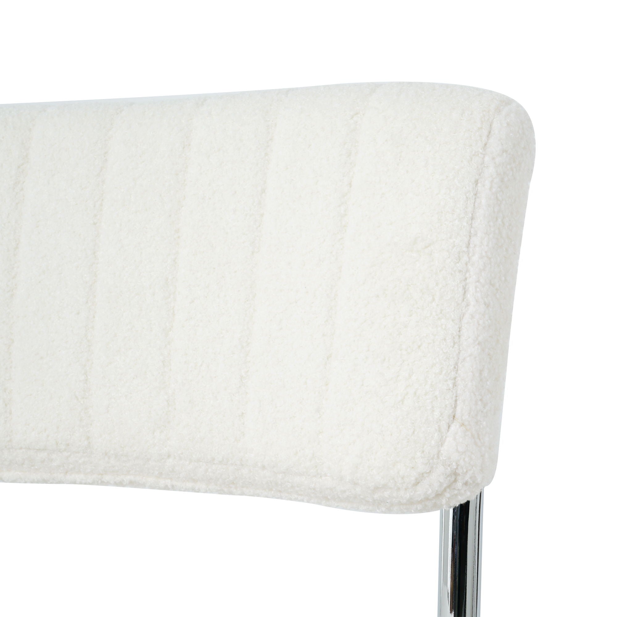 Modern Luxury Dining Chair With Metal Legs And Bow Design (Set of 4)