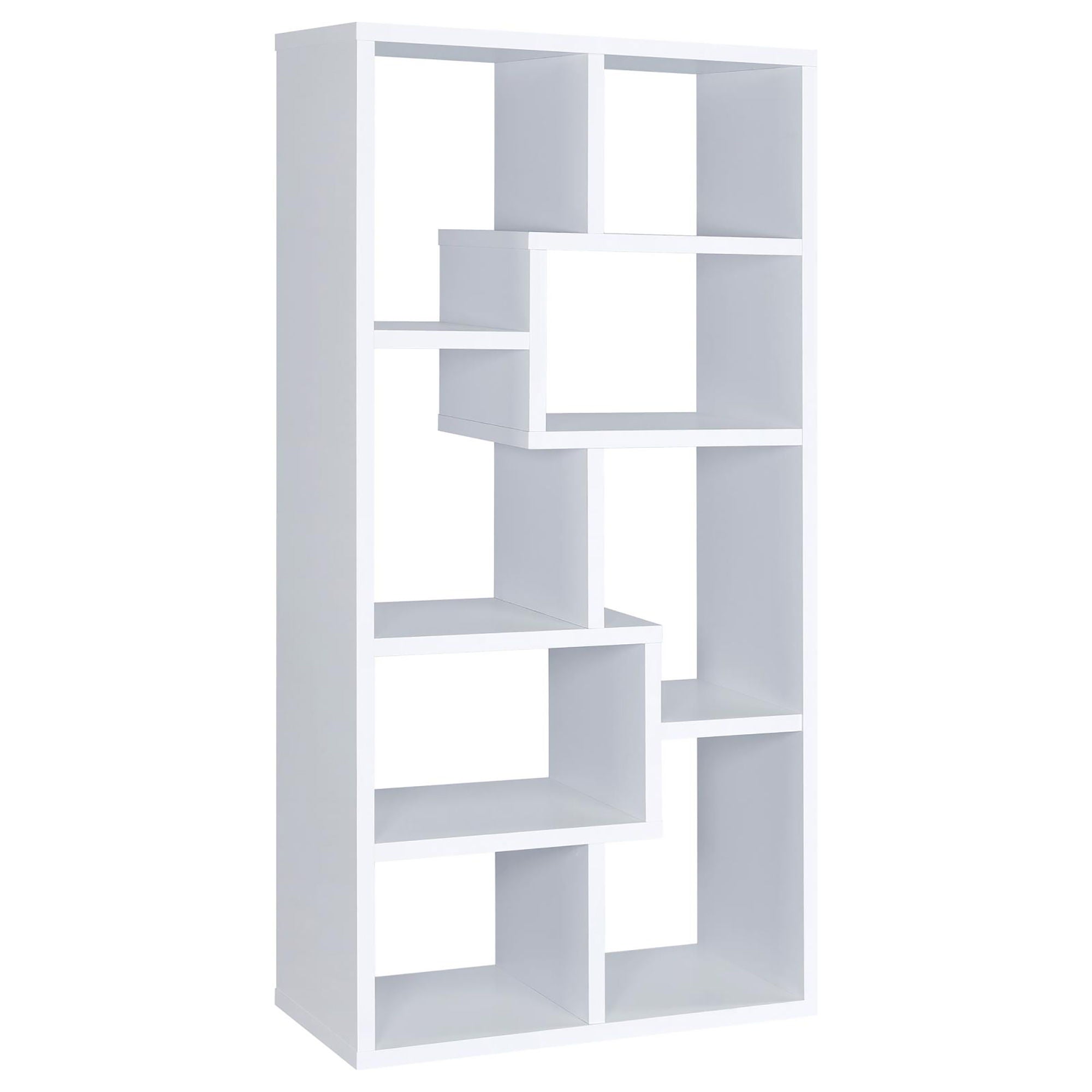8 Shelf Geometric Bookcase