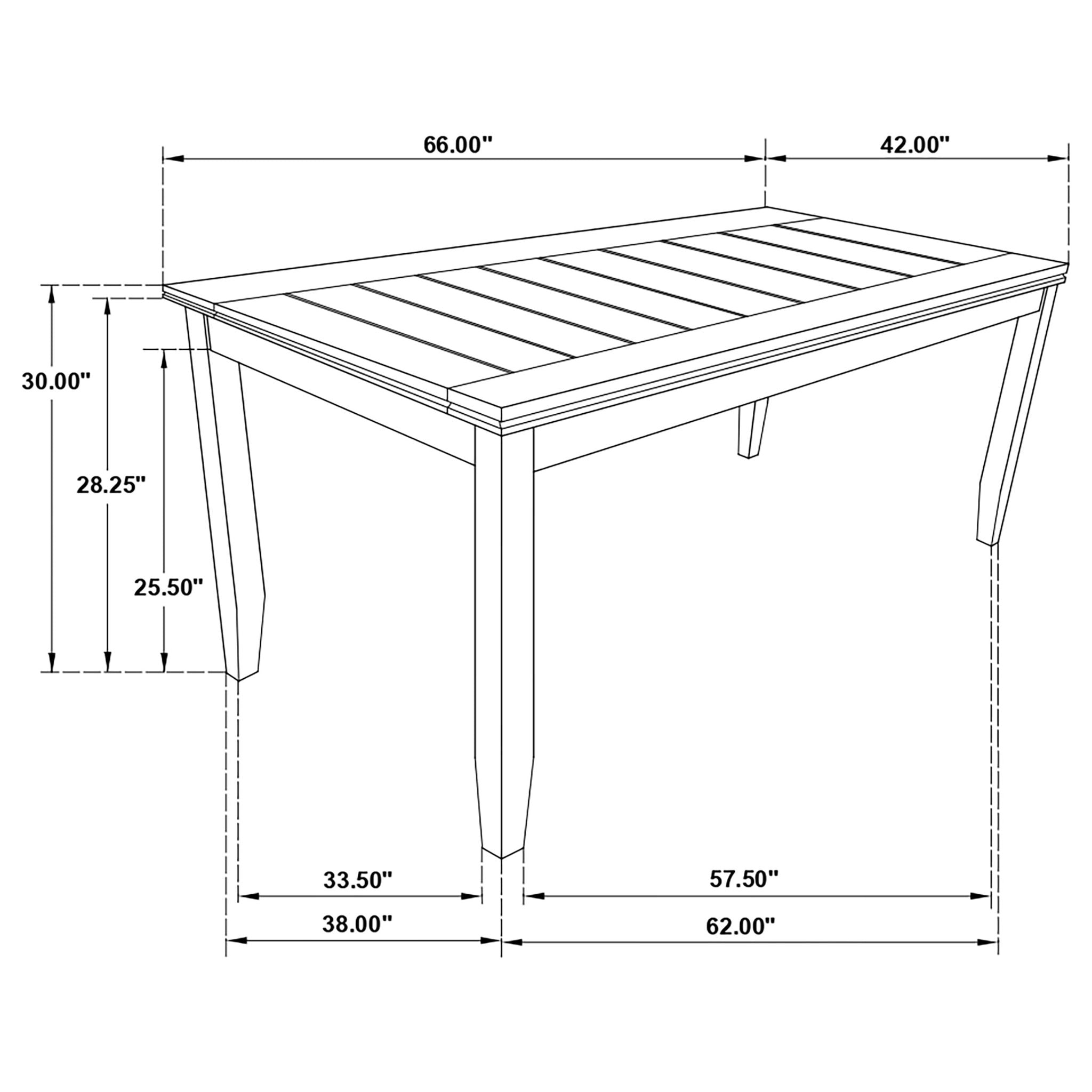 Cornish - Rectangle Dining Table - Cappuccino