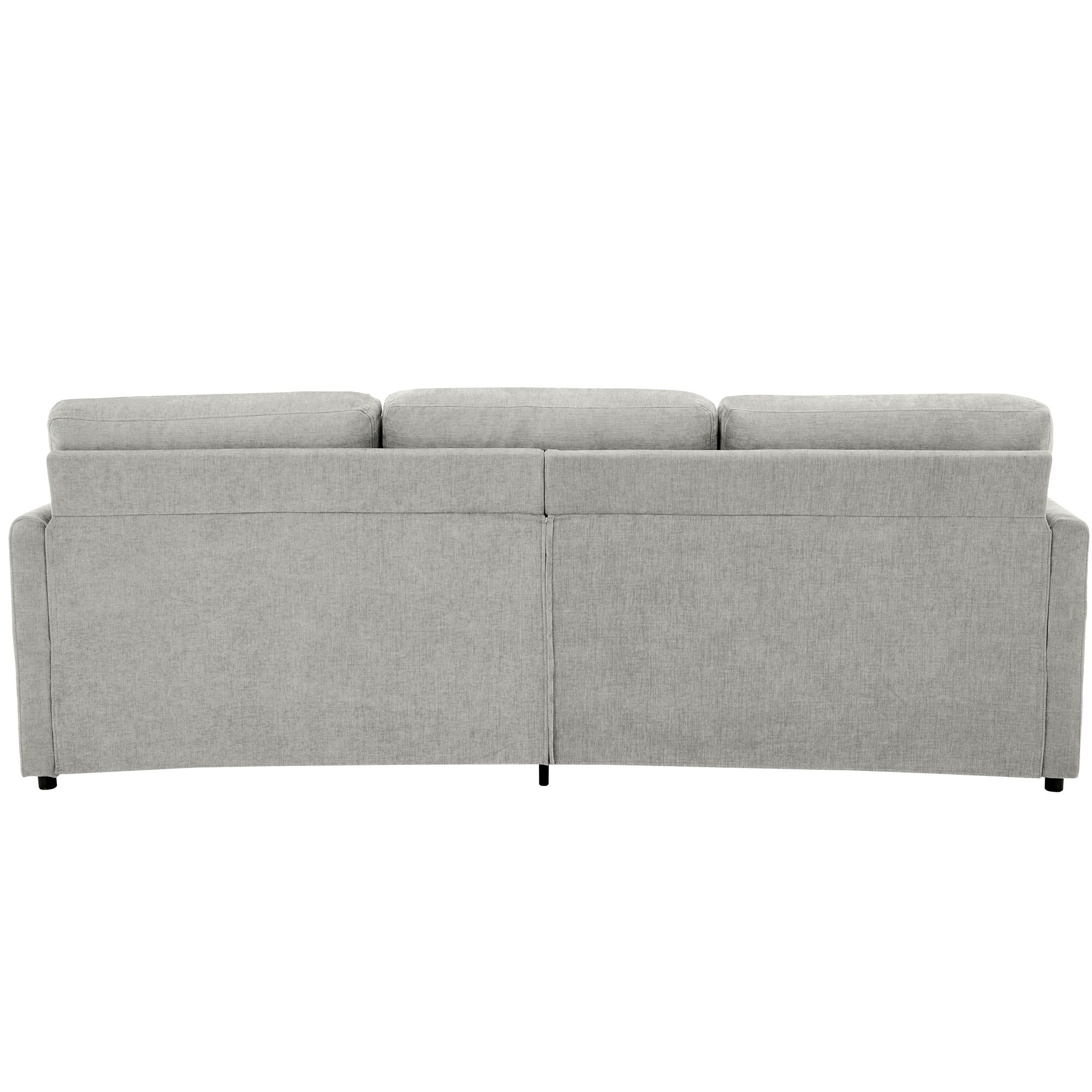 Cozy Upholstered 3 Seater Sofa With Double Cushion