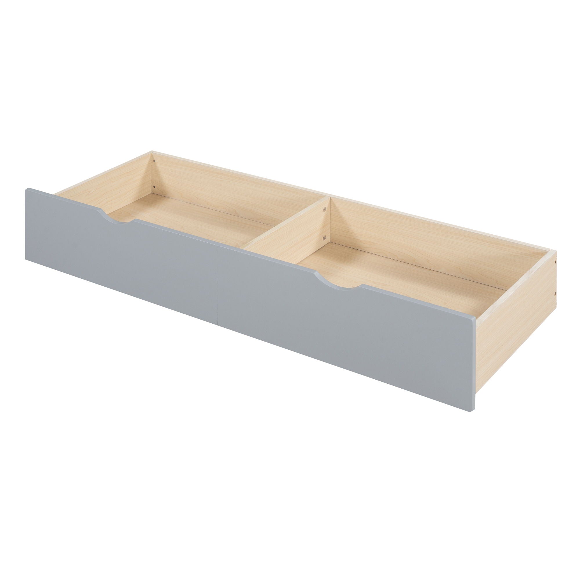 House Bed With Sofa, Kids Platform Bed With 2 Drawers And Storage Shelf