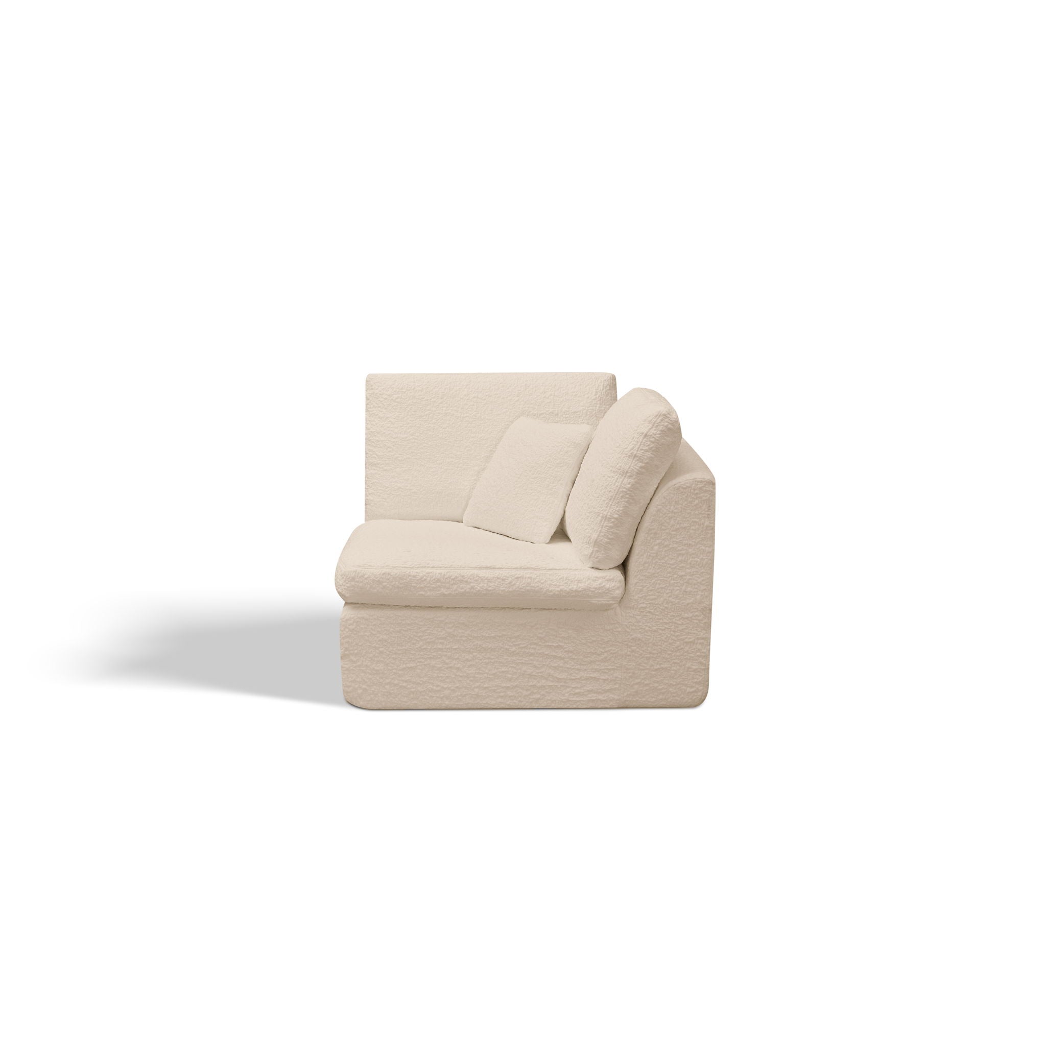 Cloud Sectional Couch, Convertible With Ottoman, 3 Seater Modular Design
