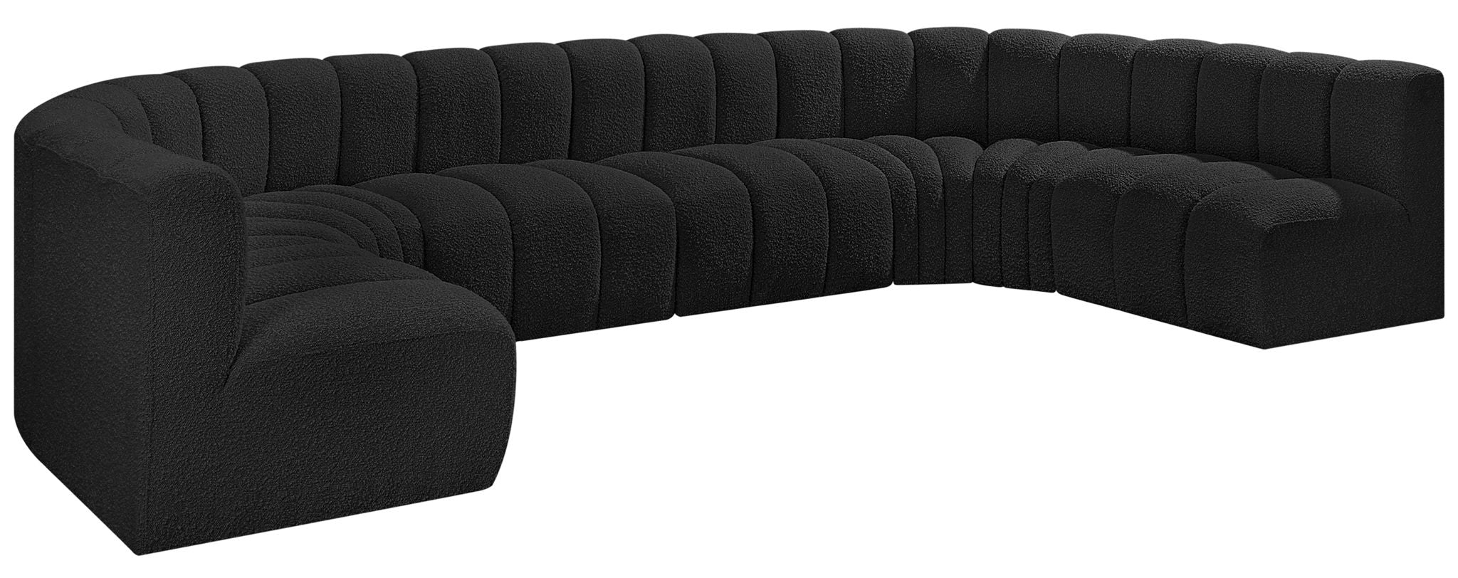 Arc - Boucle Fabric 8 Piece Modular Sofa