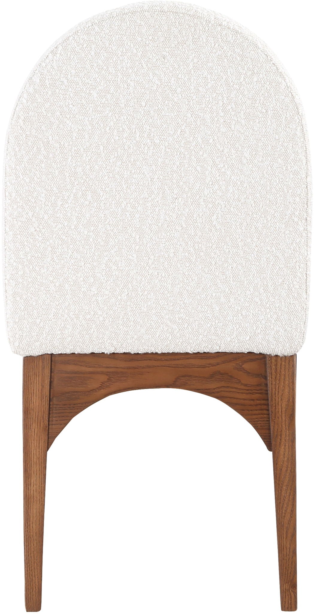 Waldorf - Boucle Dining Side Chair With Brown Legs