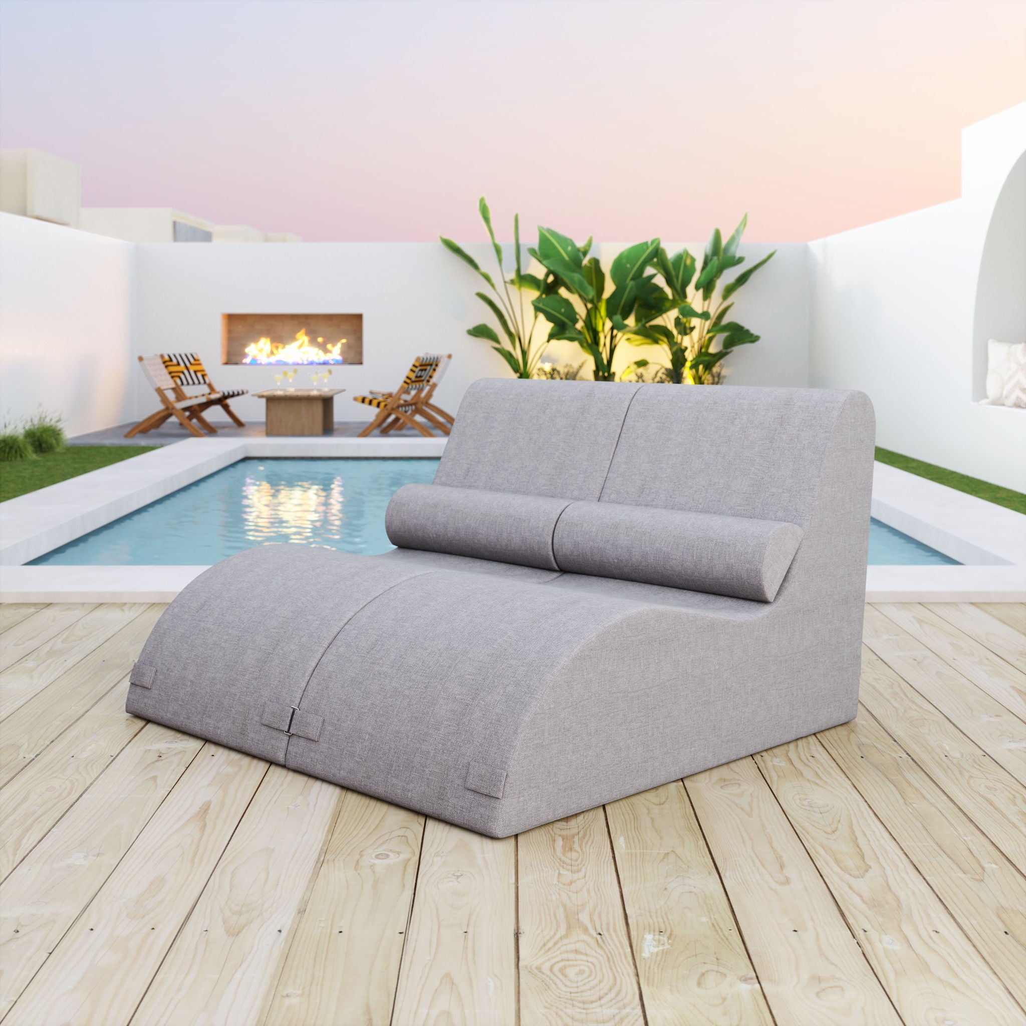 Luanda - Outdoor Lounge Chair - Gray