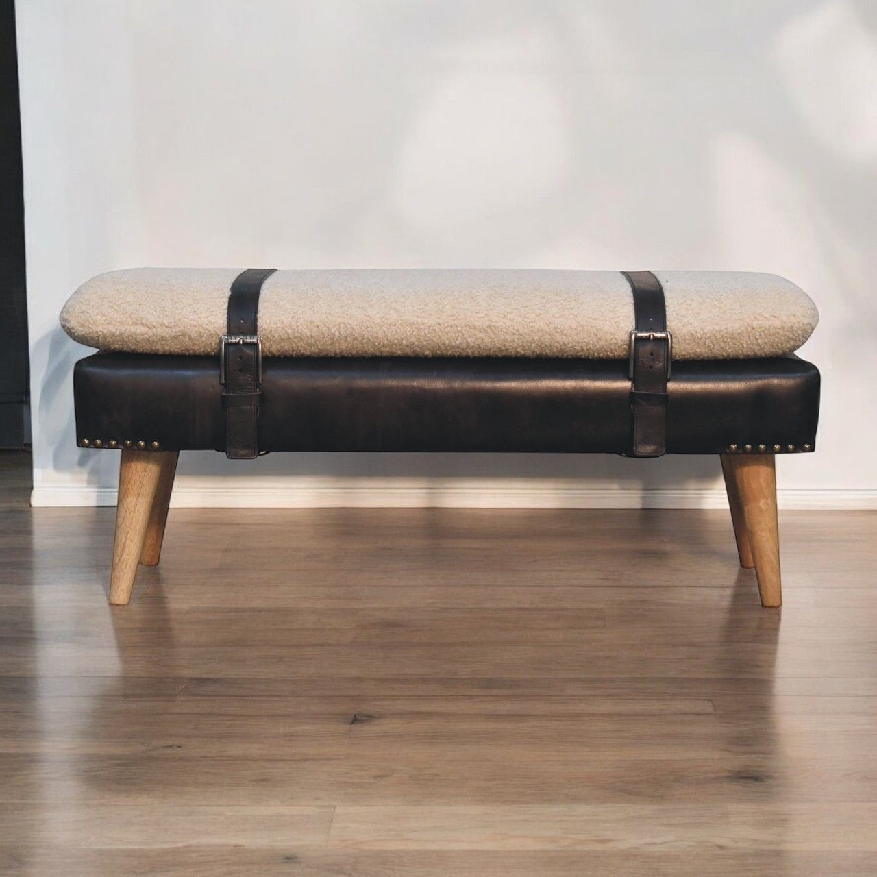 Buffalo - Hide Leather Bench - Best Buy Furniture