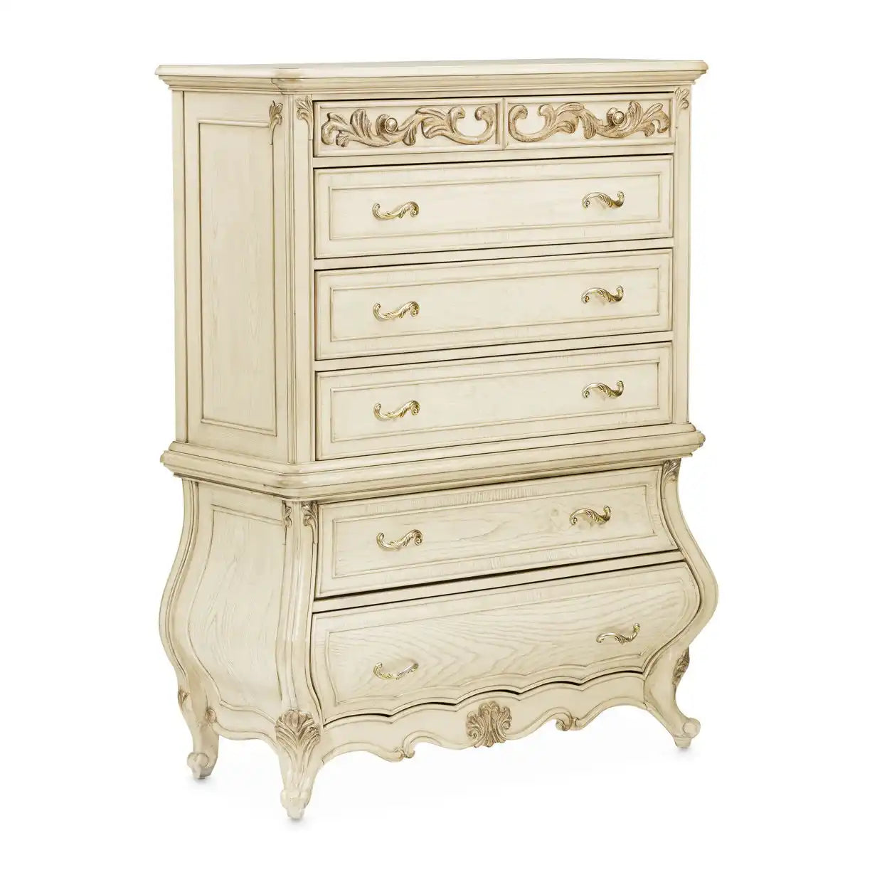 Platine de Royale - 6-Drawer Chest - Champagne - Best Buy Furniture