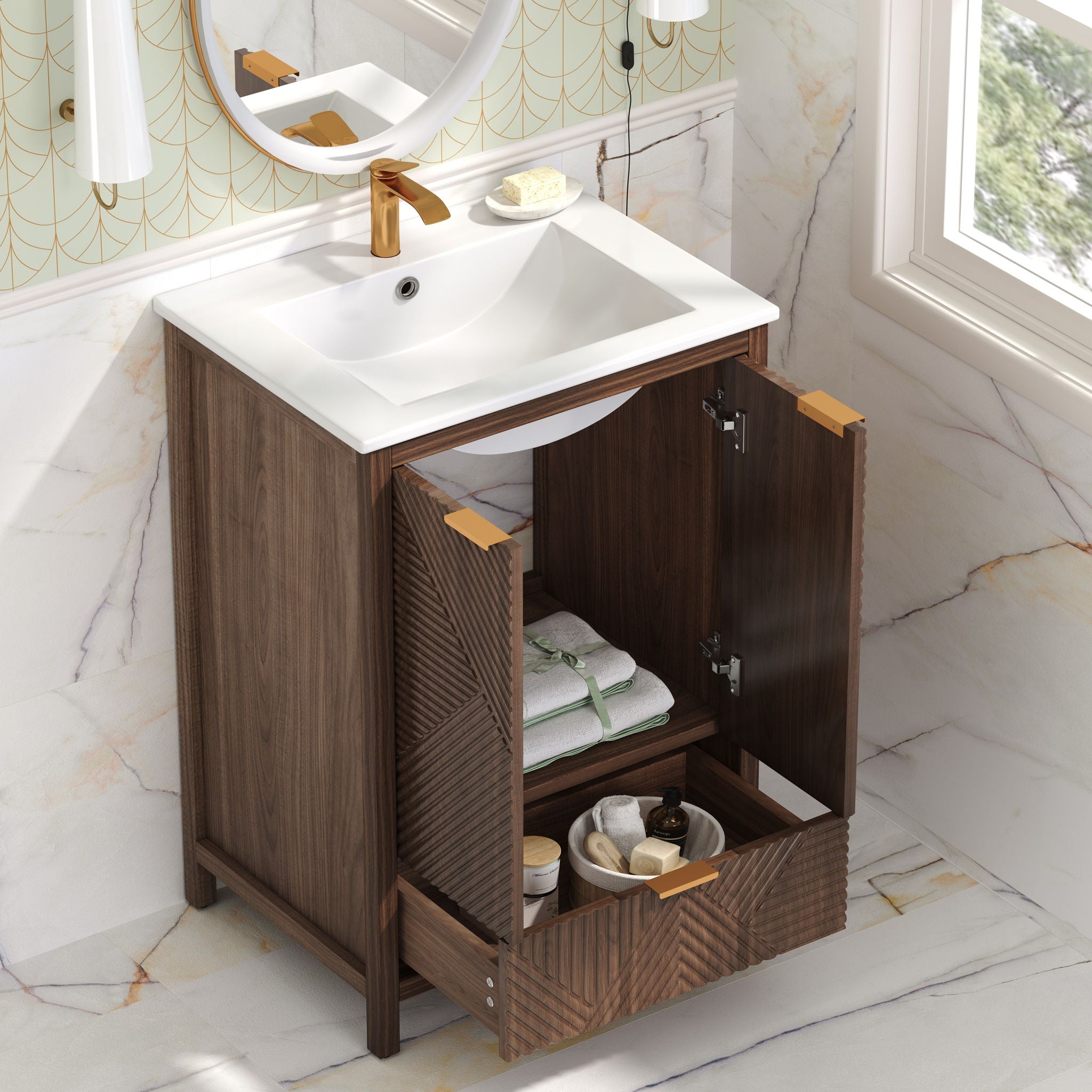 Modern Bathroom Vanity With Sink Combo