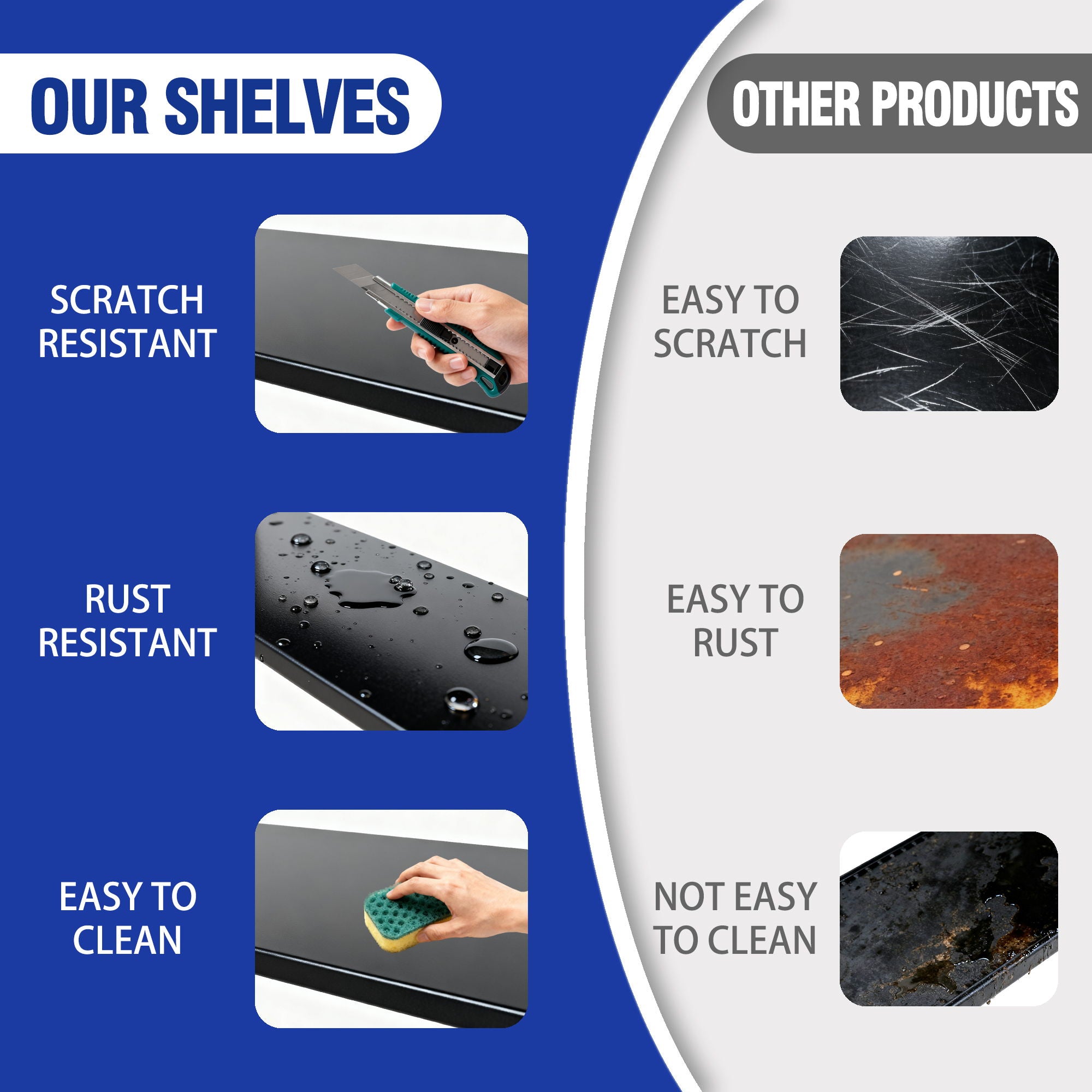 5 Tier Heavy Duty Shelving Unit Adjustable Shelving Units