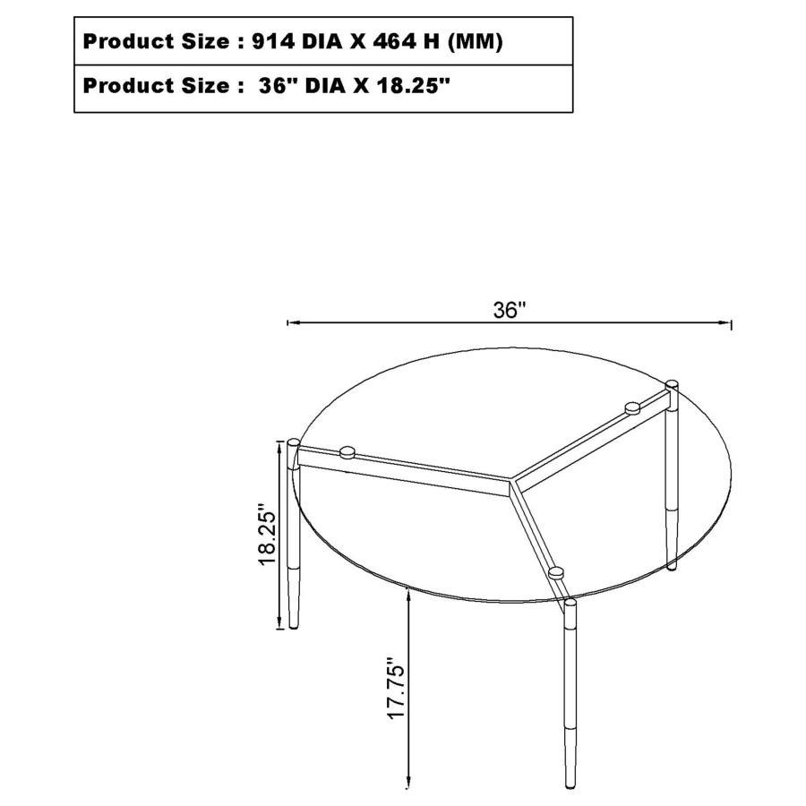 Rosalie - Round Coffee And End Table Set