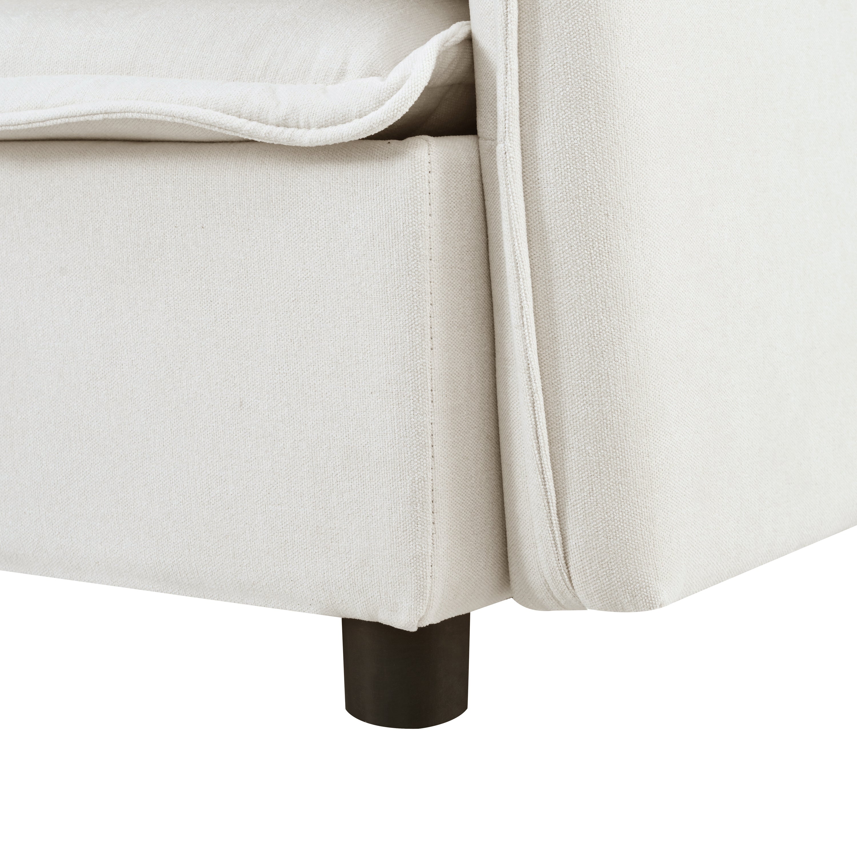 Double-Layer Cushion Modular Sofa 4-Seater with Storage Function