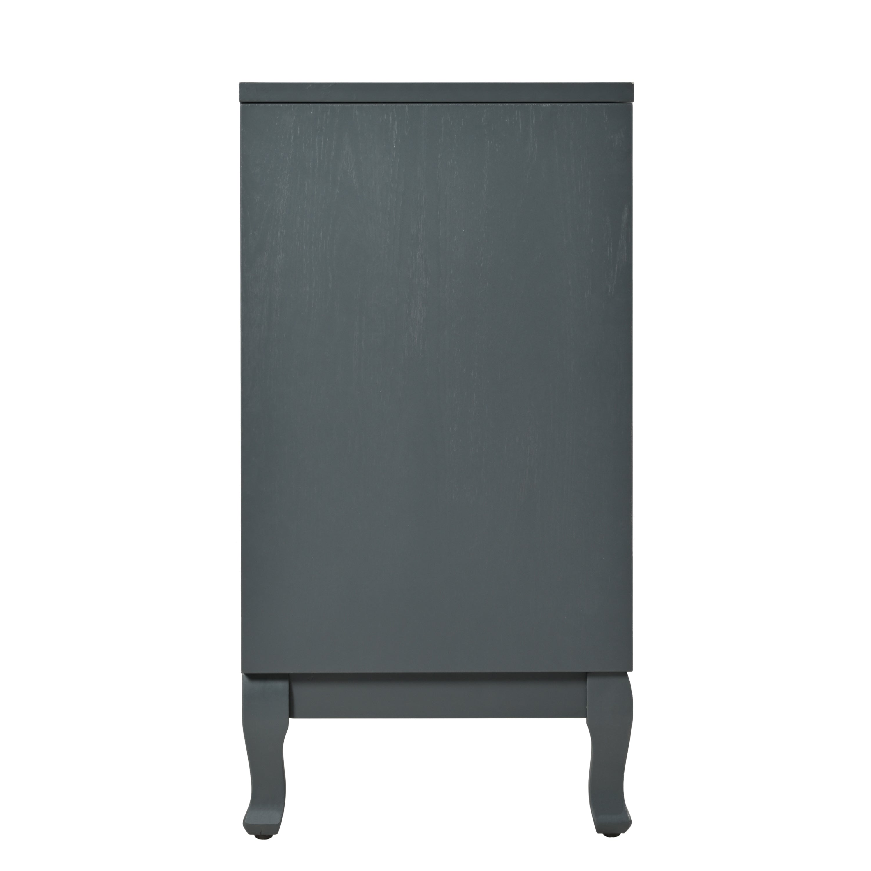 Retro Industrial Grey 4-Door Sideboard