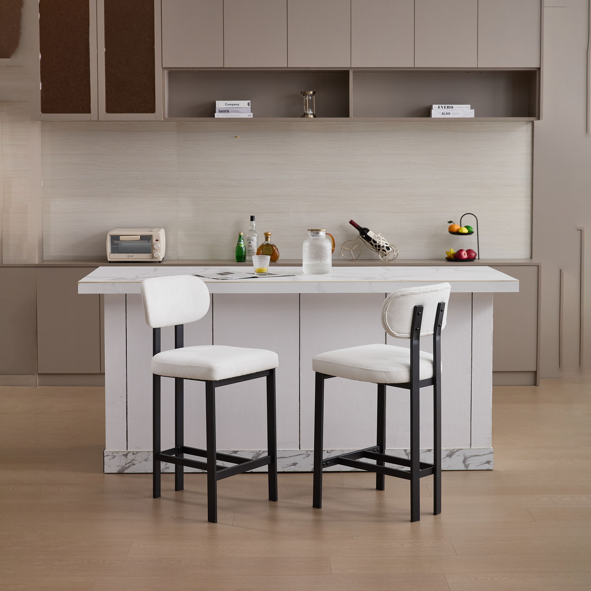 Modern Counter Height Stools (Set of 2)