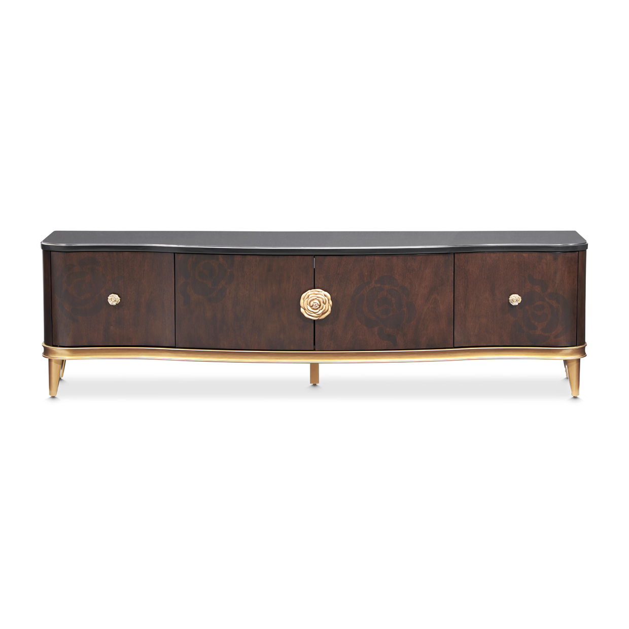 Camellia Field - Media Cabinet - Dark Brown
