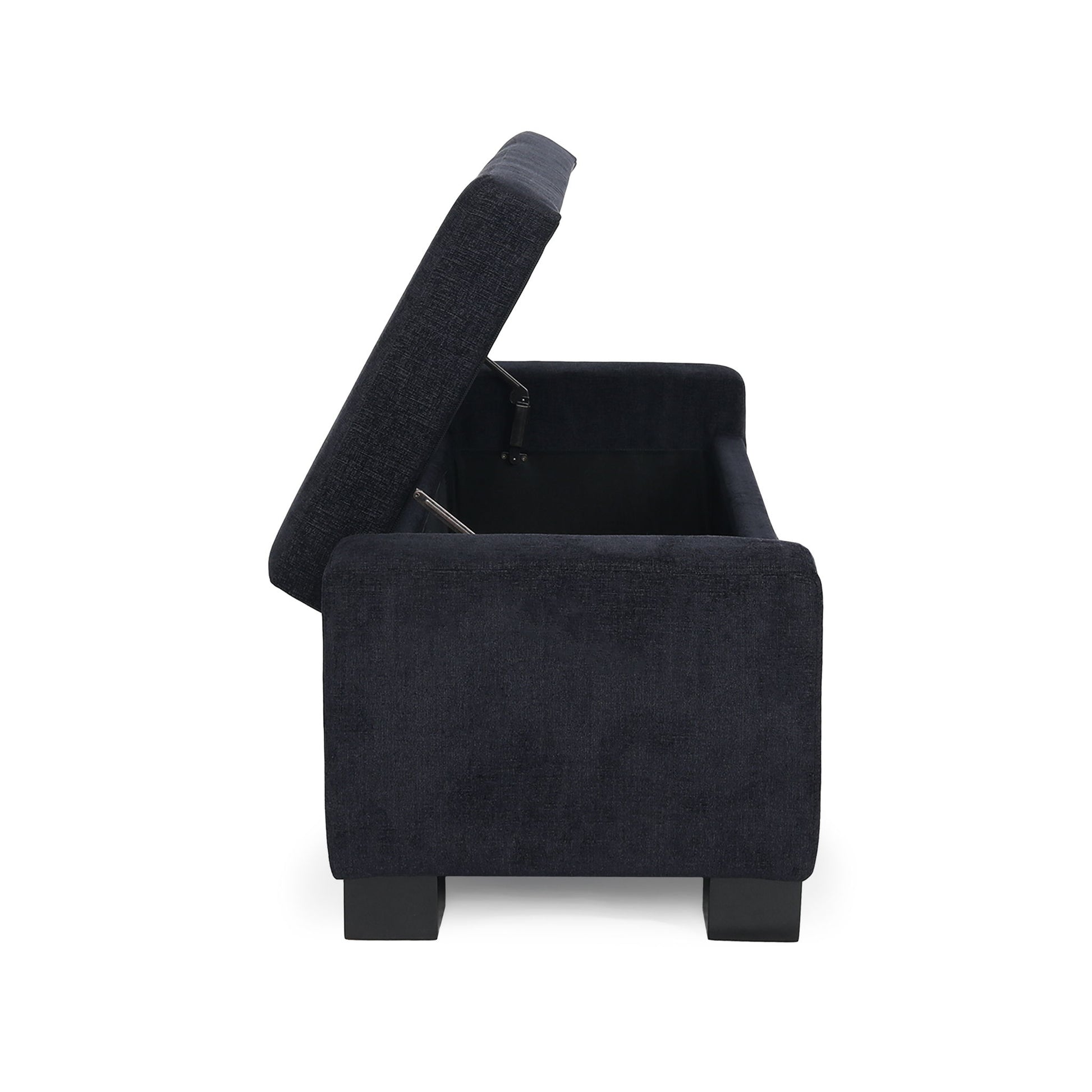 Textured Fabric Ottoman Bench With Hinged Lid - Best Buy Furniture