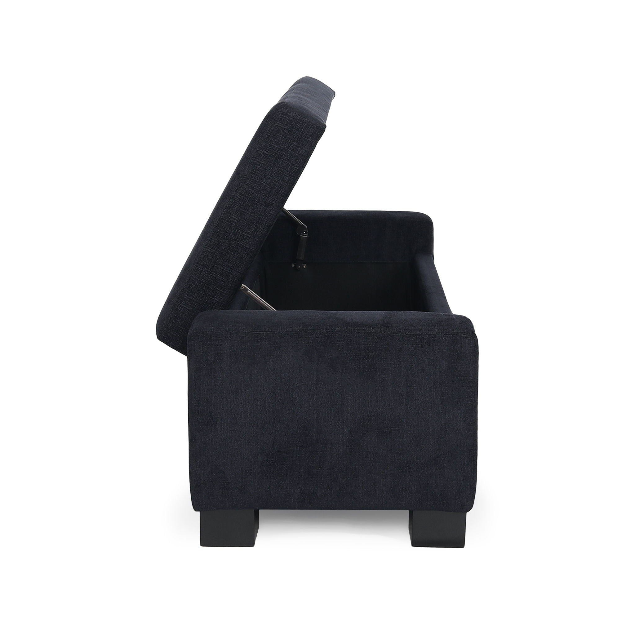 Textured Fabric Ottoman Bench With Hinged Lid - Best Buy Furniture
