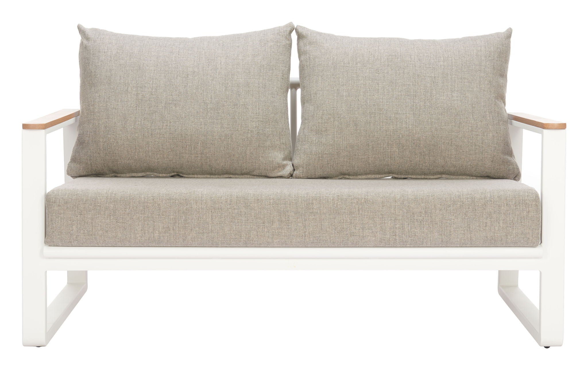 Welt - Outdoor Sofa - Taupe / White