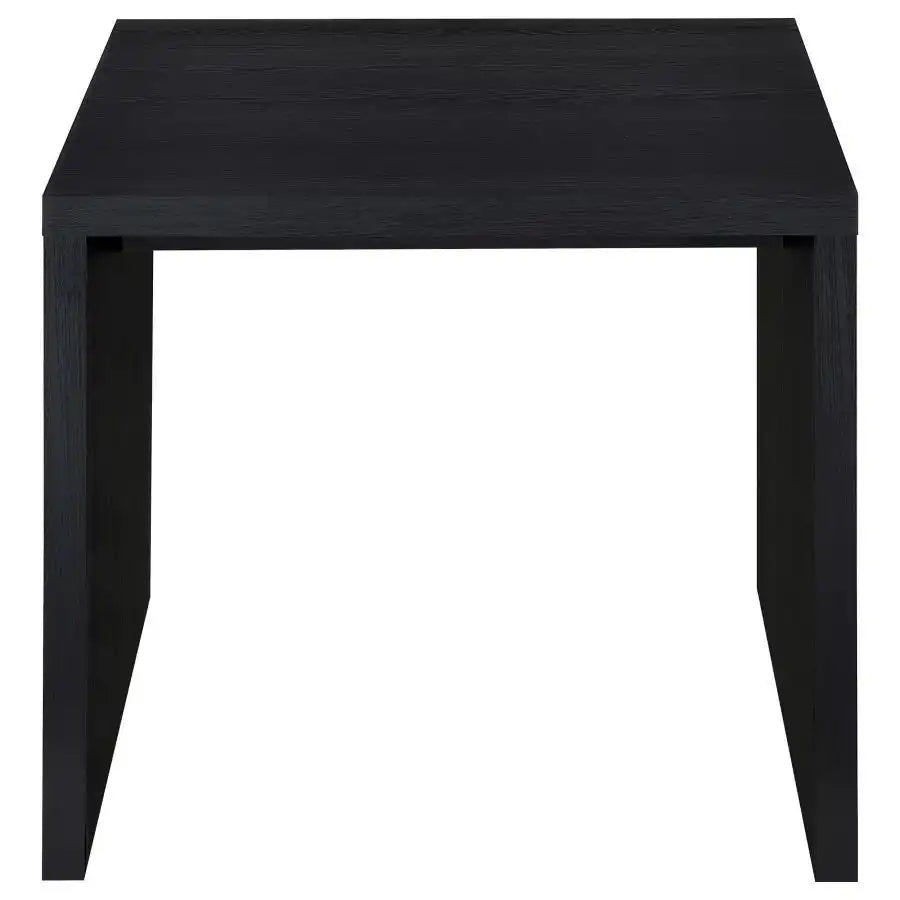Knapp - Engineered Wood Square Side End Table - Black
