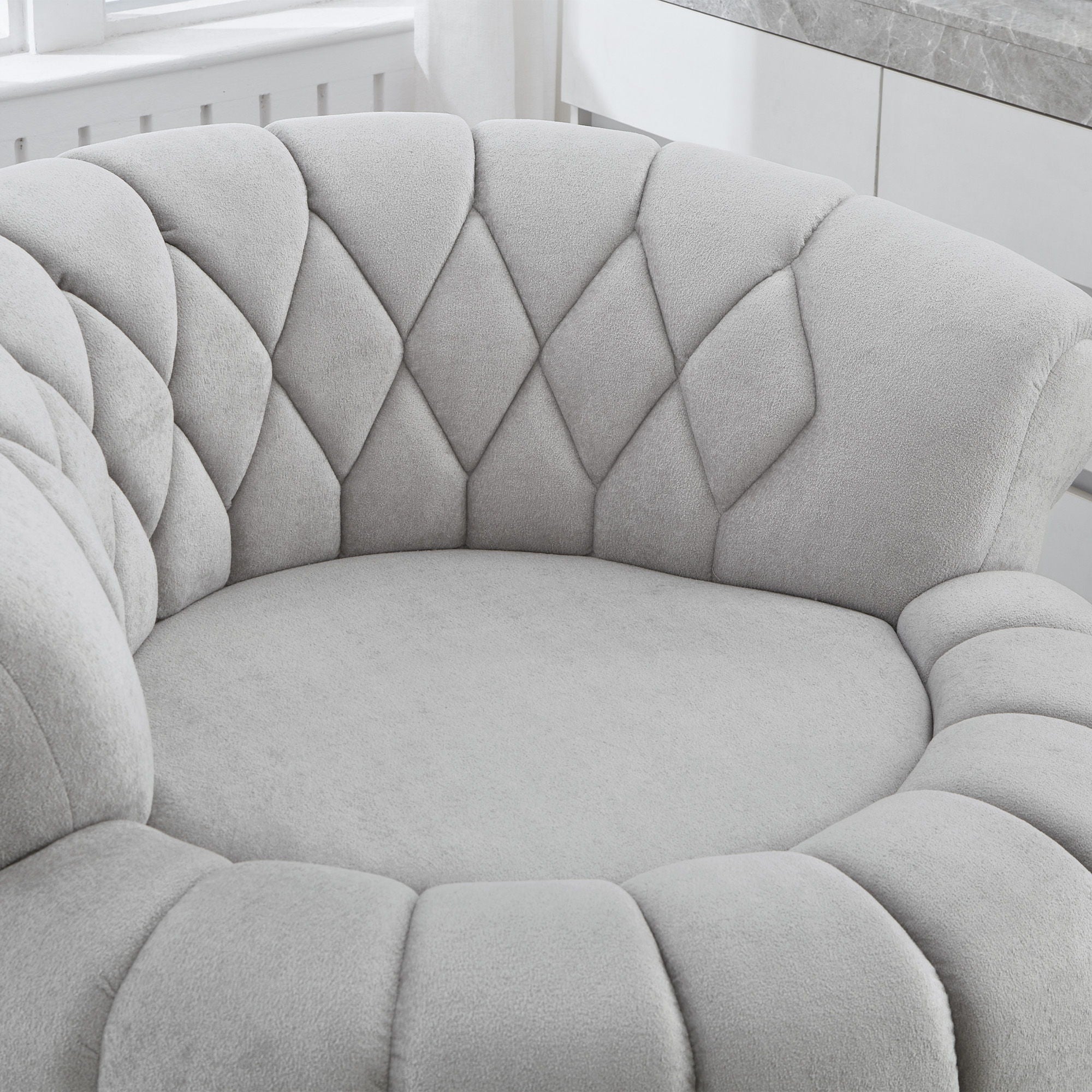 Round Swivel Accent Chair With Rotation