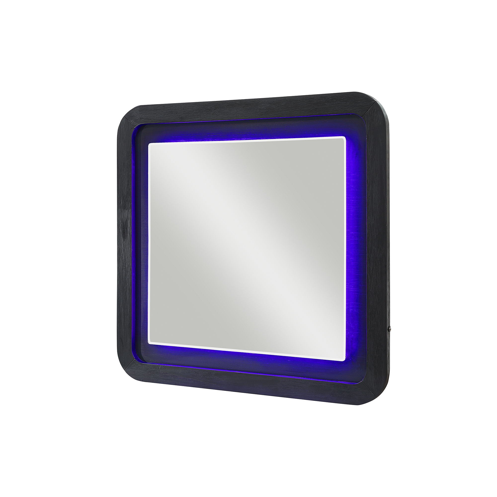 Beverly - Large Scale Wall Mirror For Dresser, Rounded Edges - Black White - Best Buy Furniture