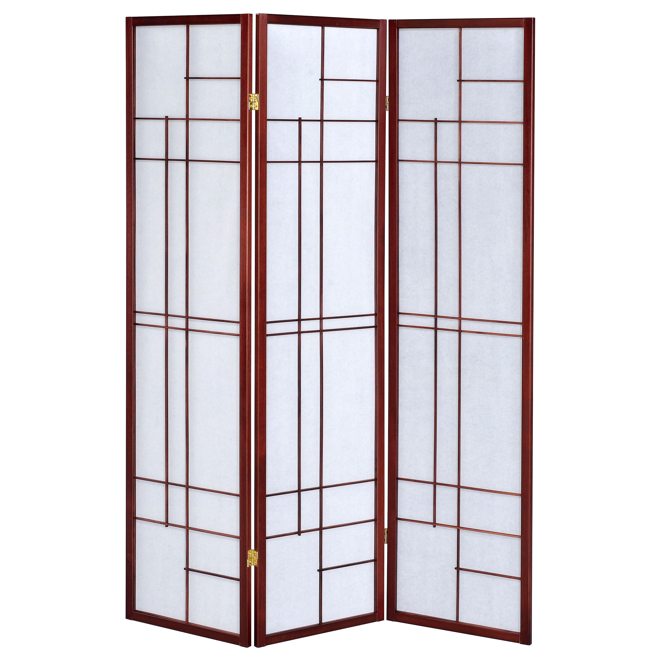 Katerina 3-Panel Room Divider Folding Shoji Screen Cherry-CoasterEveryday