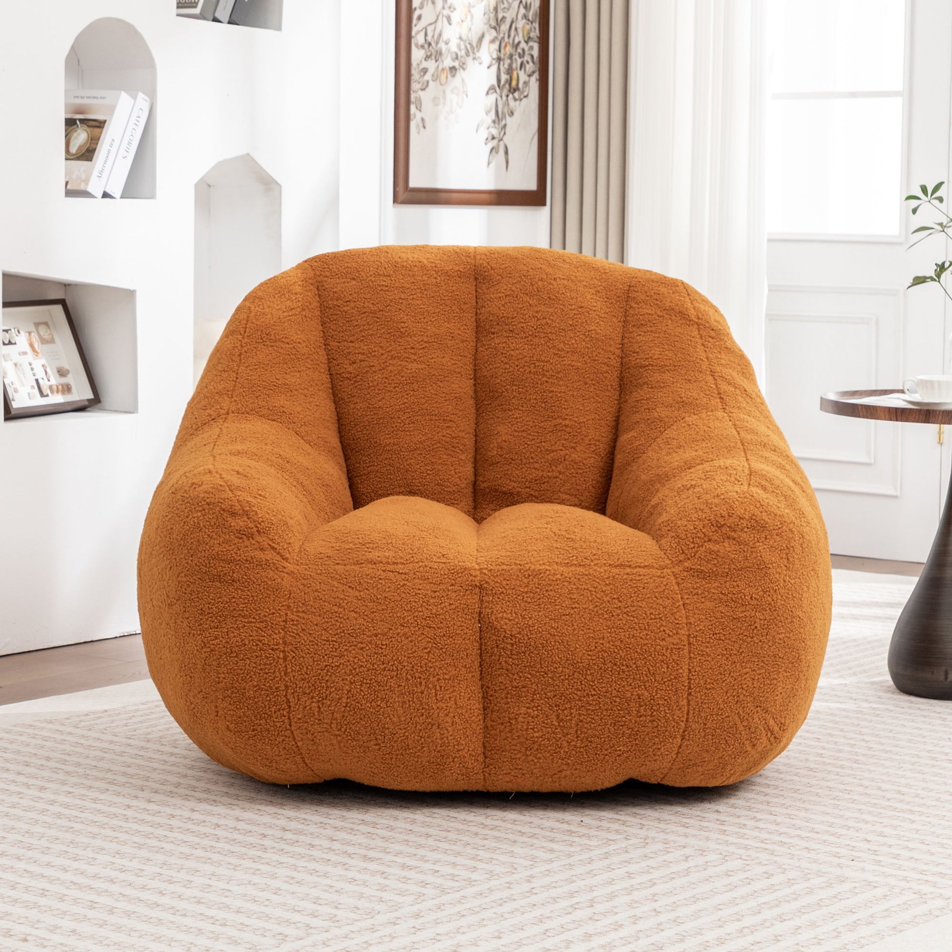 Comfy Bean Bag Chair With Memory Foam Filler, Tufted Soft - Best Buy Furniture