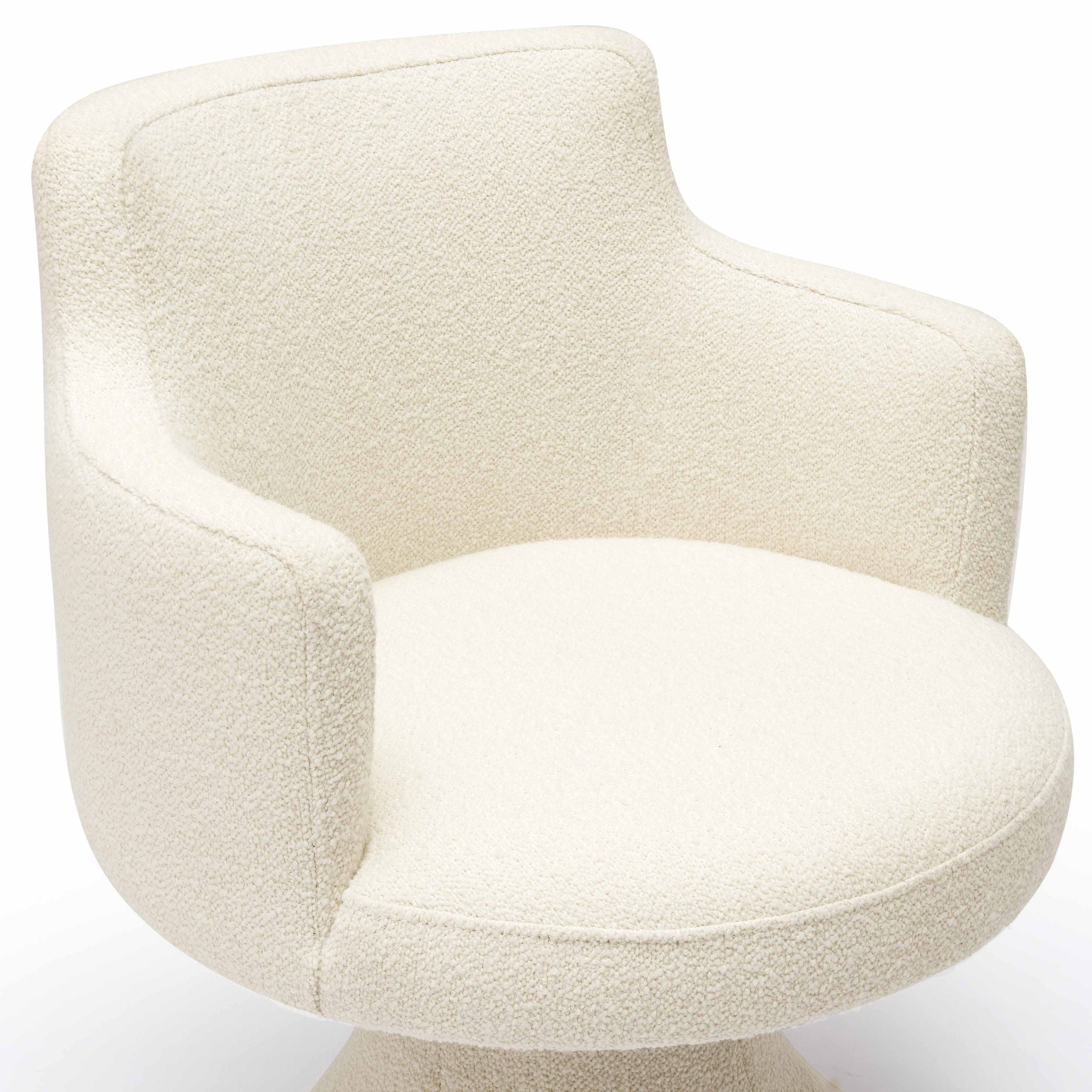 Jeffree - Performance Boucle Swivel Dining Chair