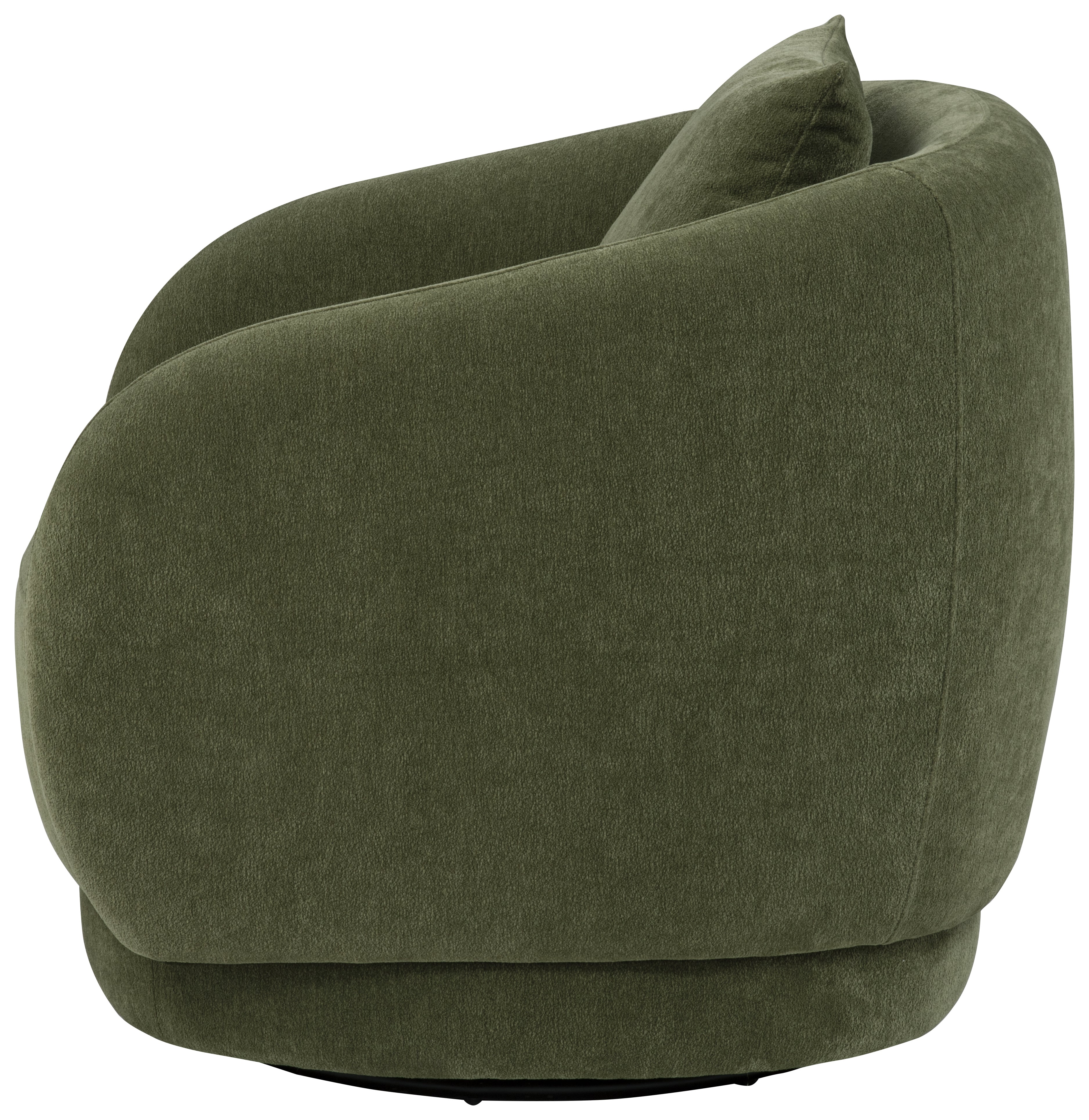 Arnaud Chenille Upholstered Swivel Accent Chair Green-