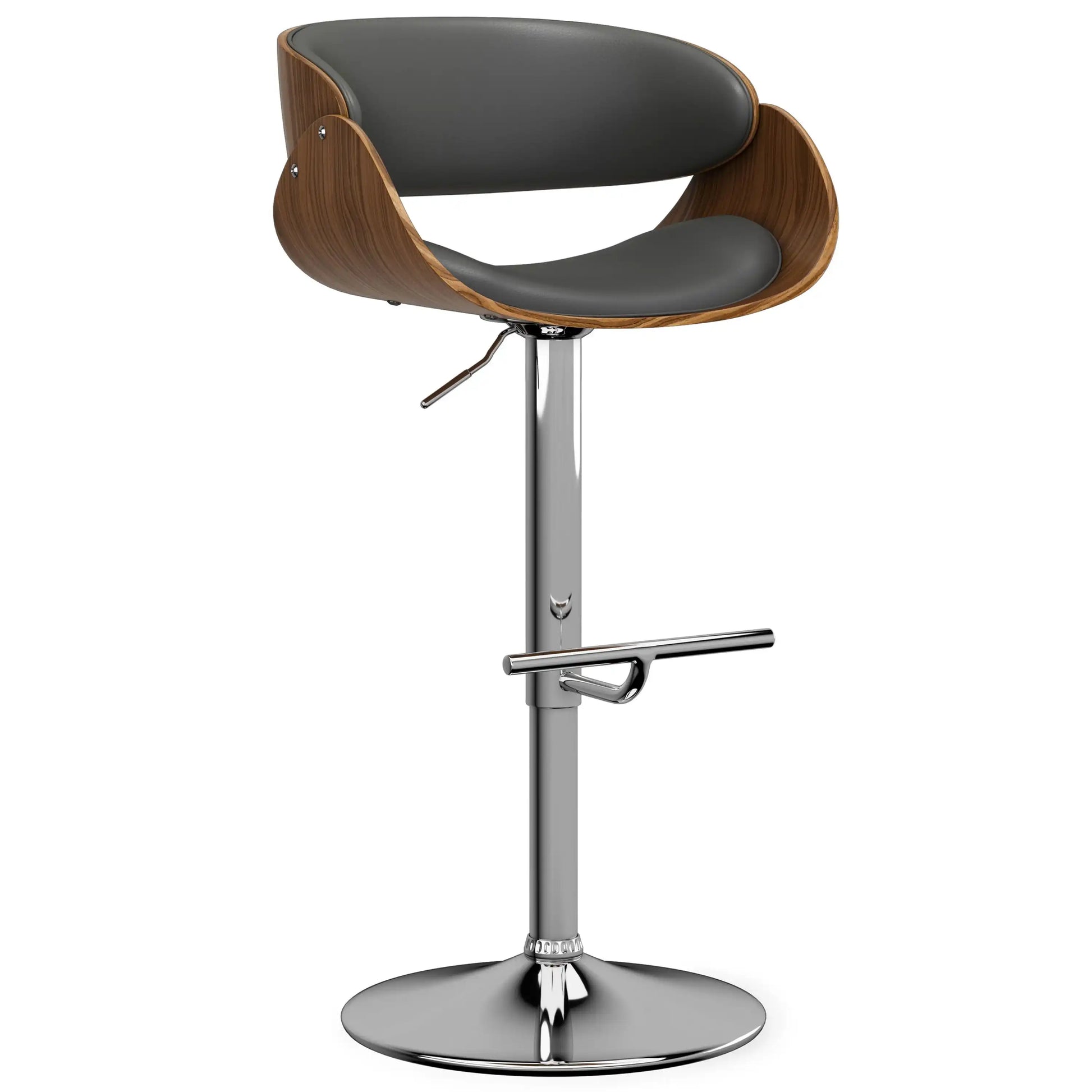 Amery - Mid Century Modern Adjustable Swivel Bar Stool - Best Buy Furniture