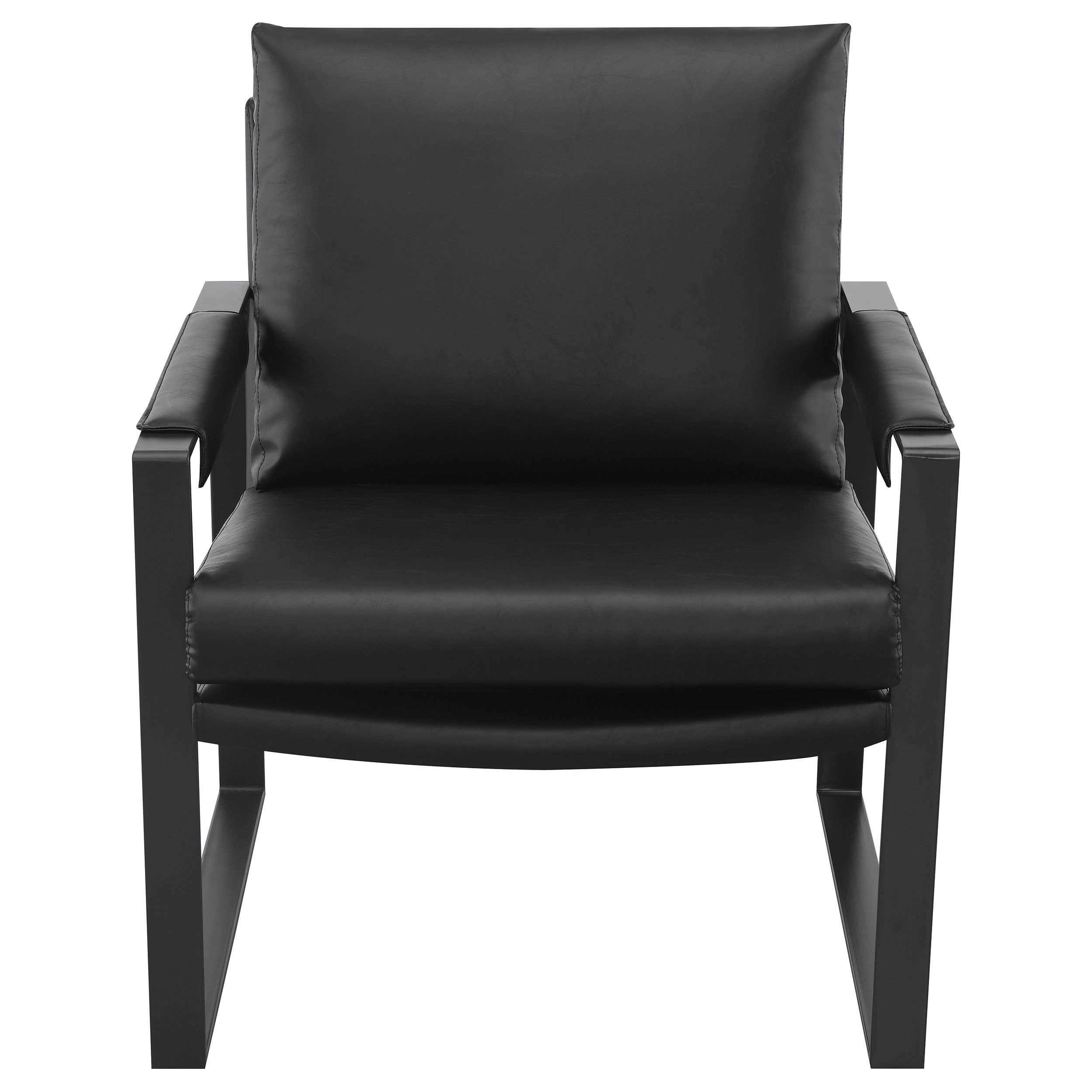 Rosalind Upholstered Track Arm Accent Chair Black-