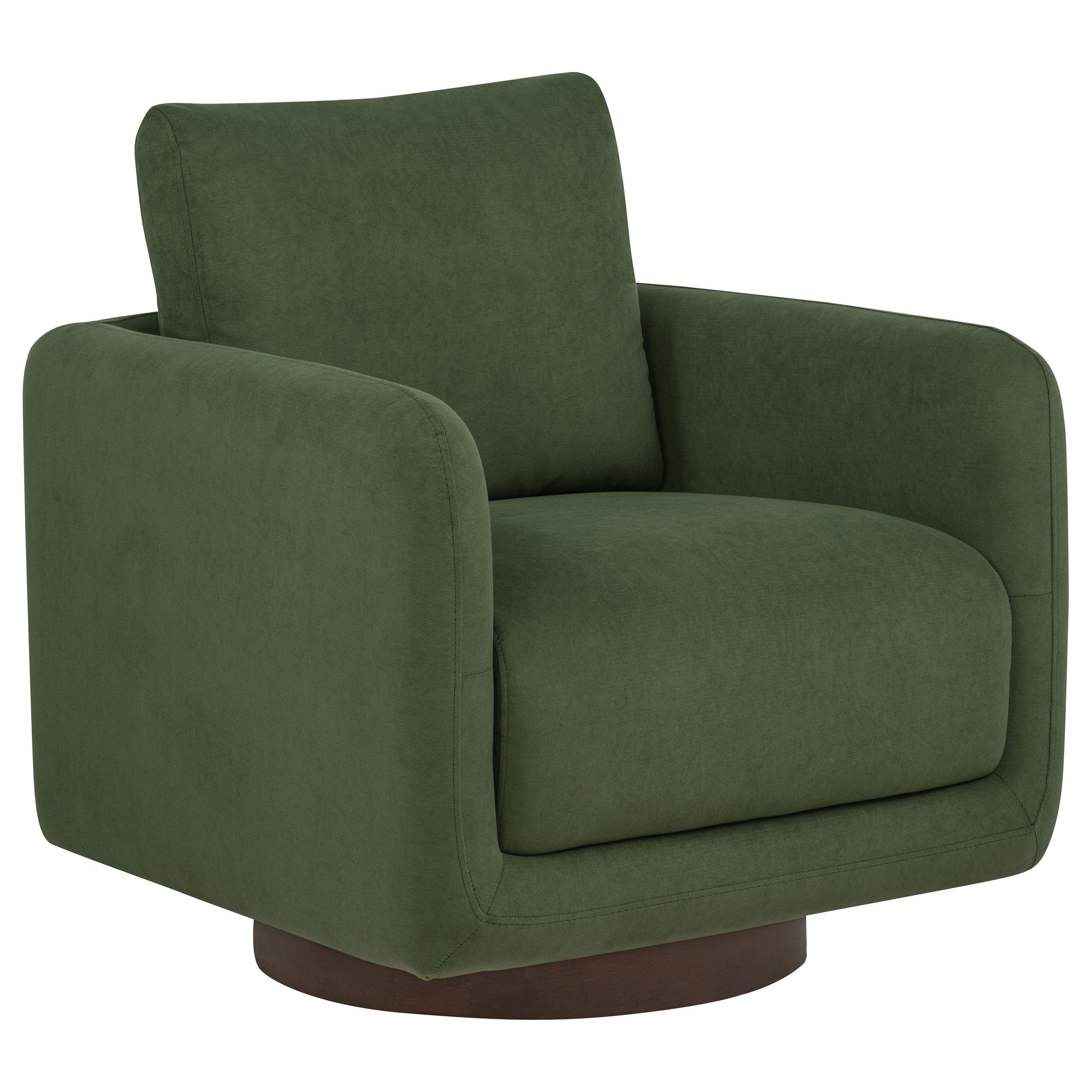 Iris Fabric Upholstered Swivel Accent Chair Matcha-