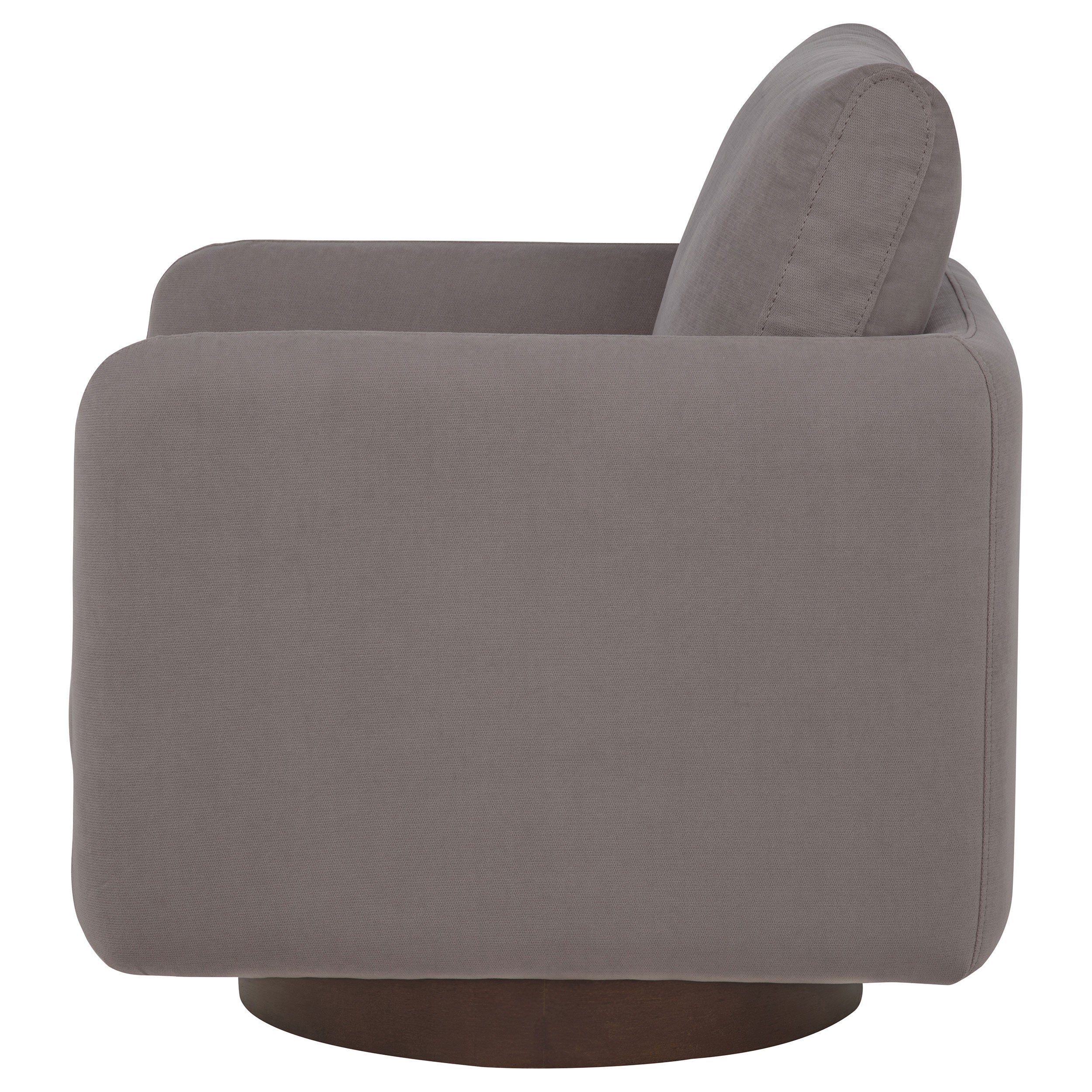 Iris Fabric Upholstered Swivel Accent Chair Stone-