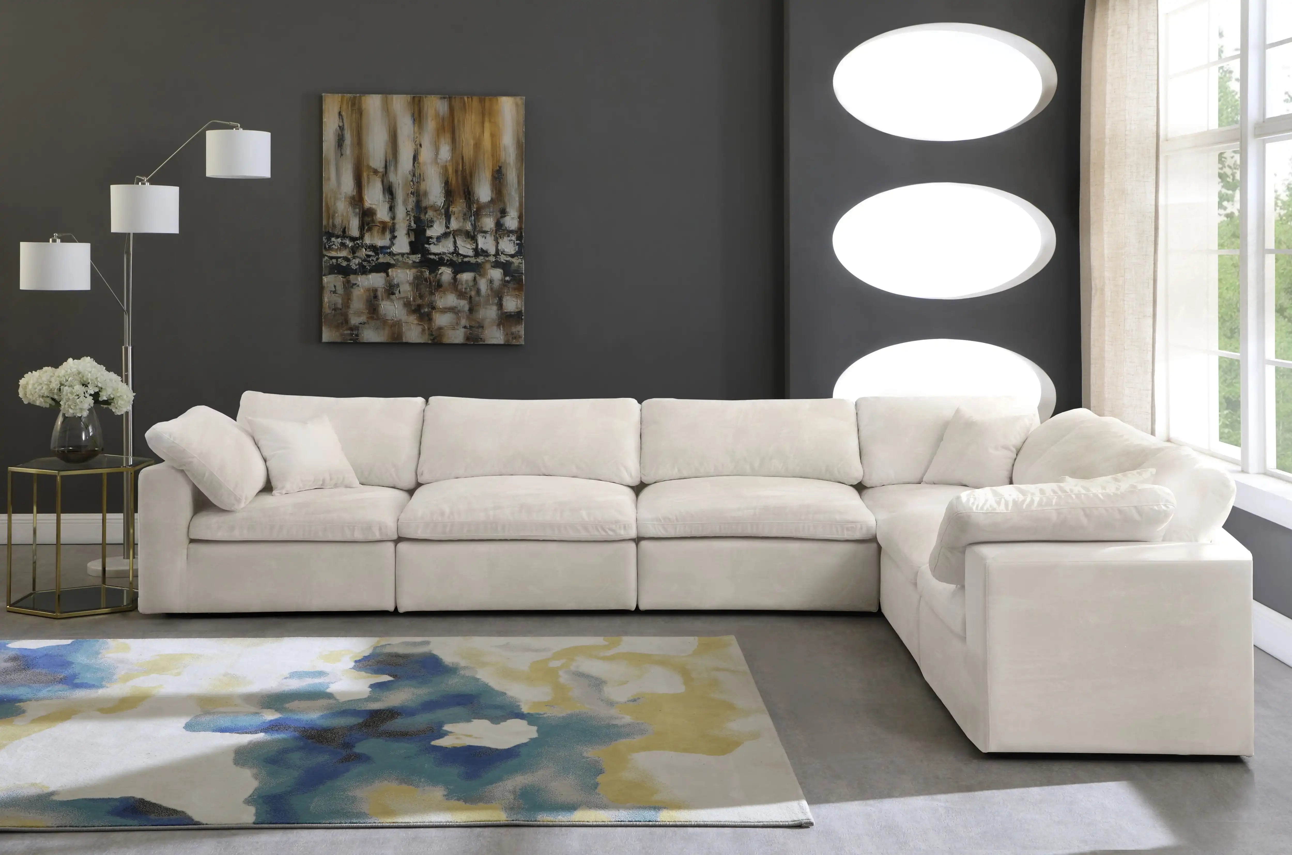 Cozy - 6 Piece Modular Corner Sectional