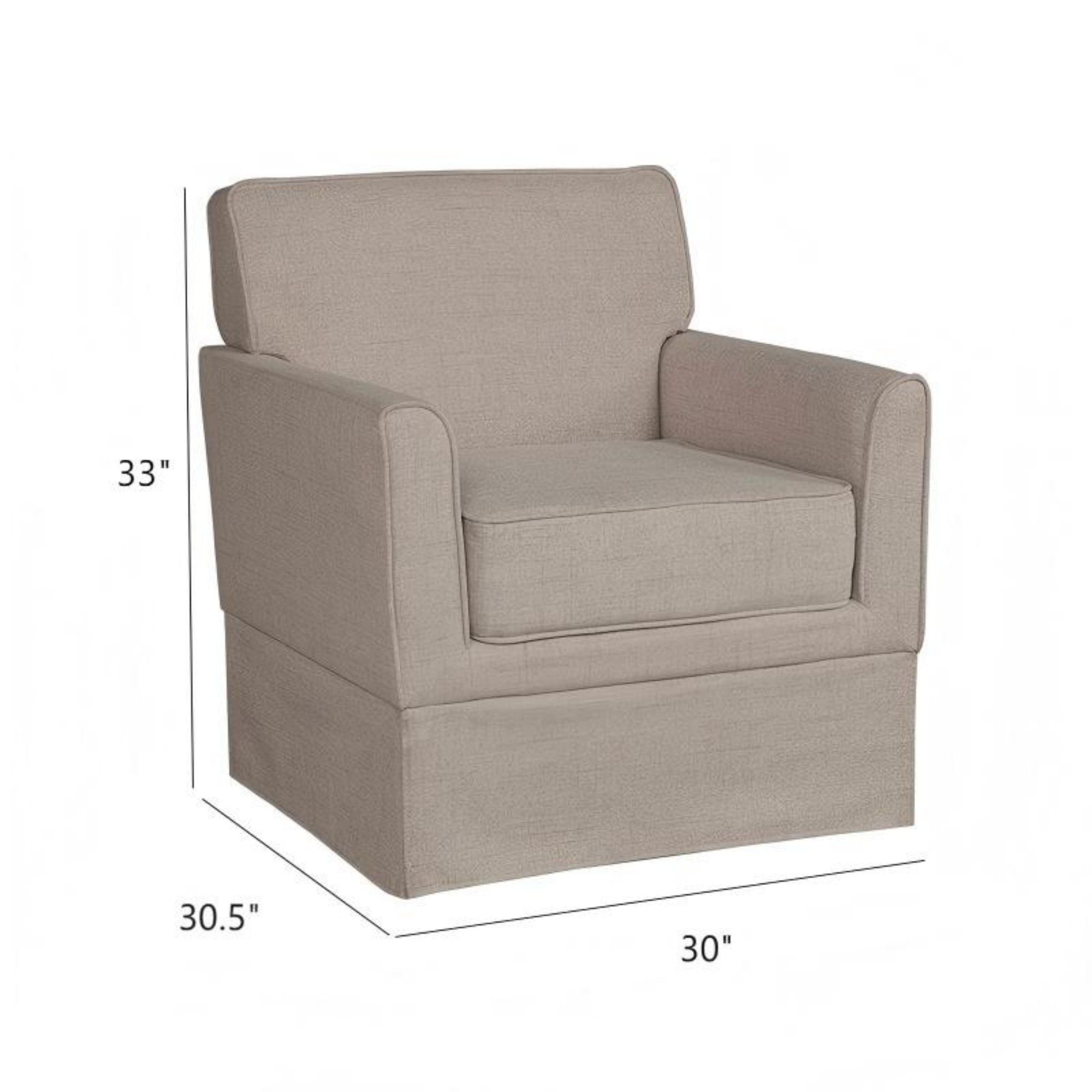 Timeless Slipcover Accent Armchair With Track Arm Silhouette Upholstered - Light Brown - Best Buy Furniture