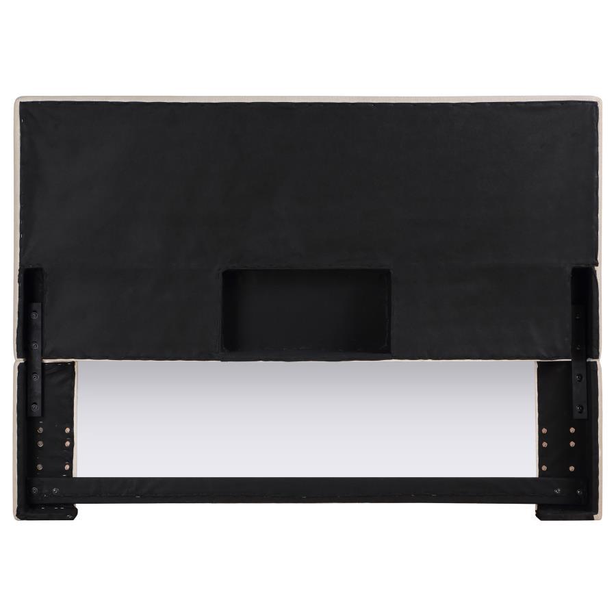 Kosmo - Upholstered Queen / Full Panel Headboard - Sand