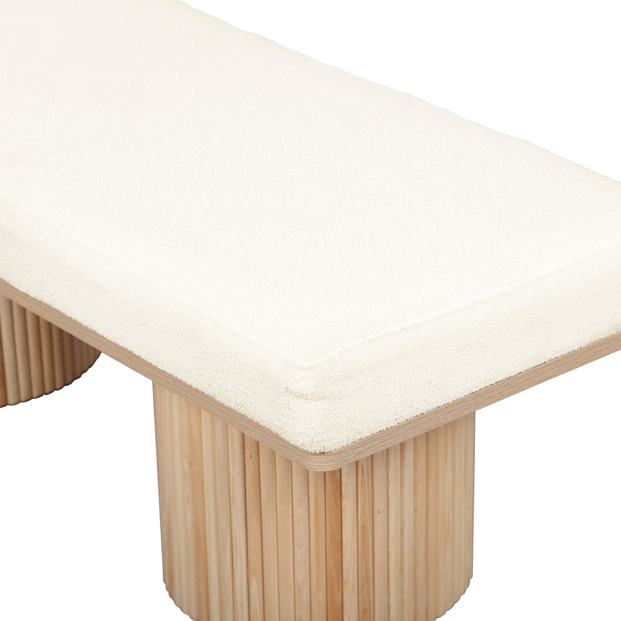 Sagano - Dyed-Yarn Bench - Natural / White