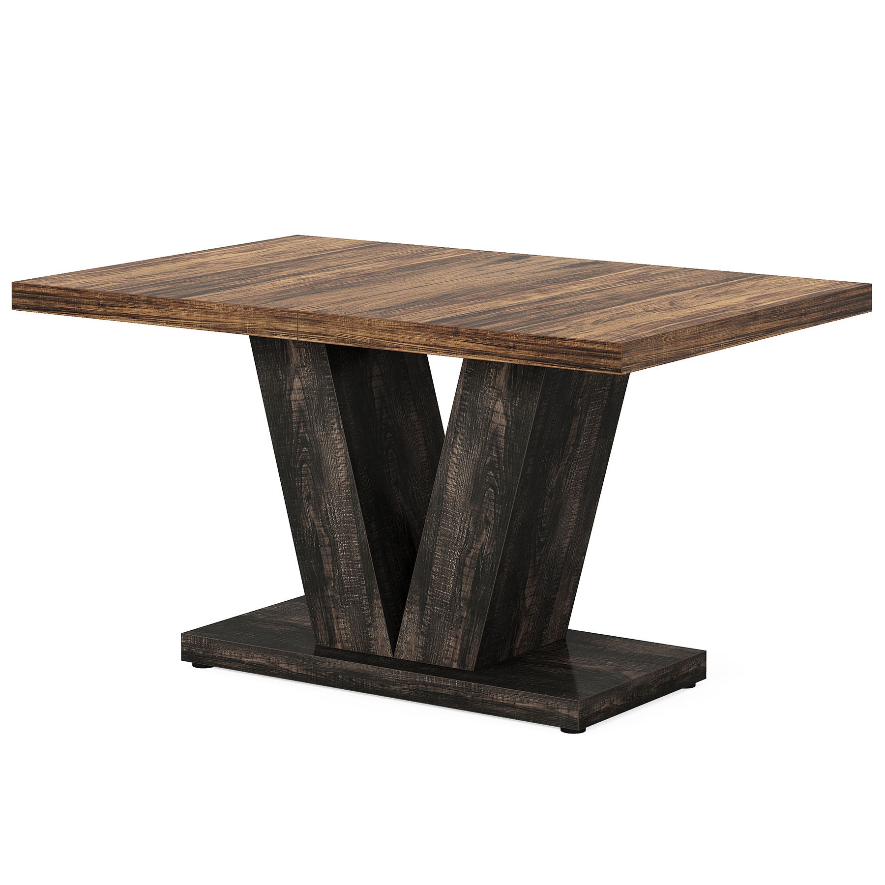 Dining Table With Pedestal Base For 4 - 6 People