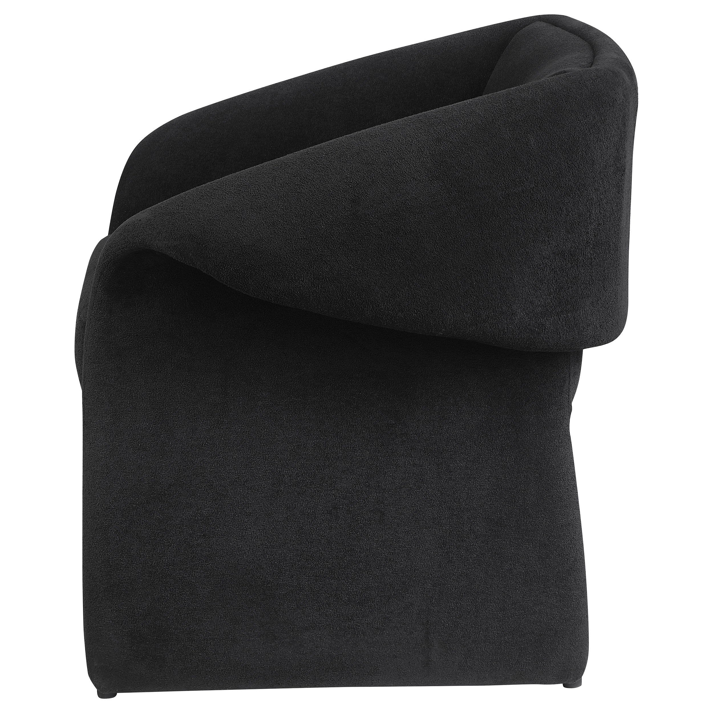 Ramsey Upholstered Sloped Arm Accent Chair Black-