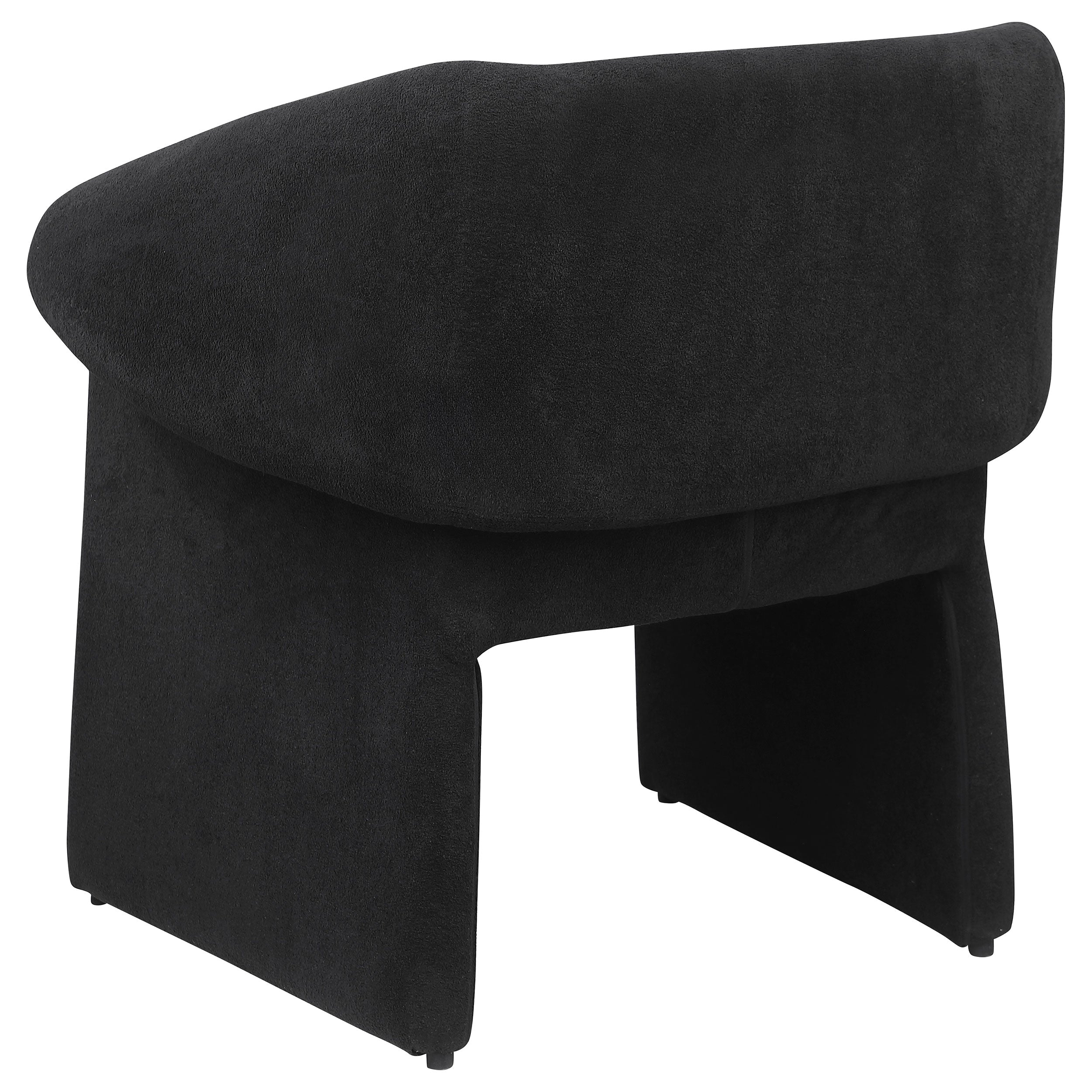 Ramsey Upholstered Sloped Arm Accent Chair Black-
