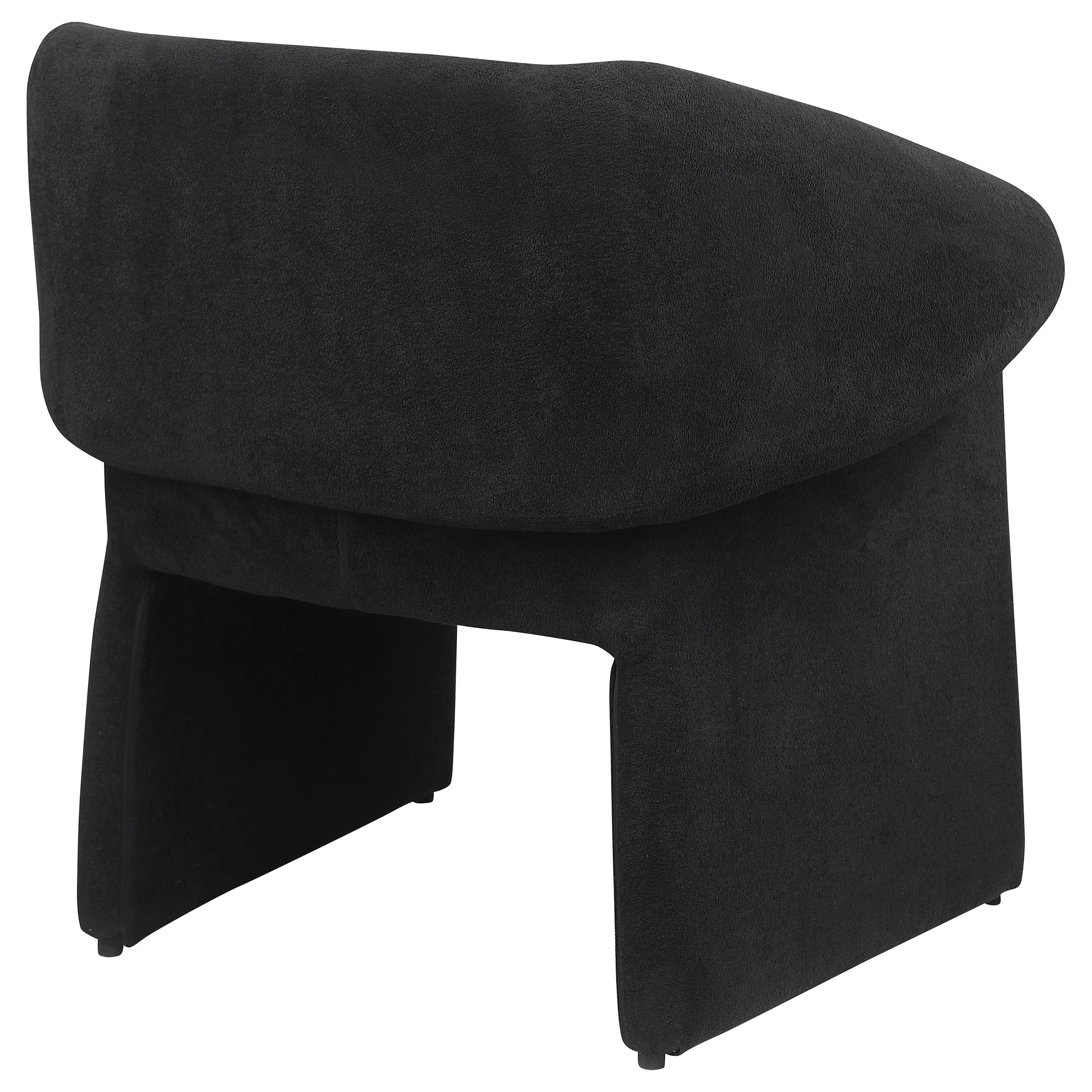 Ramsey Upholstered Sloped Arm Accent Chair Black-
