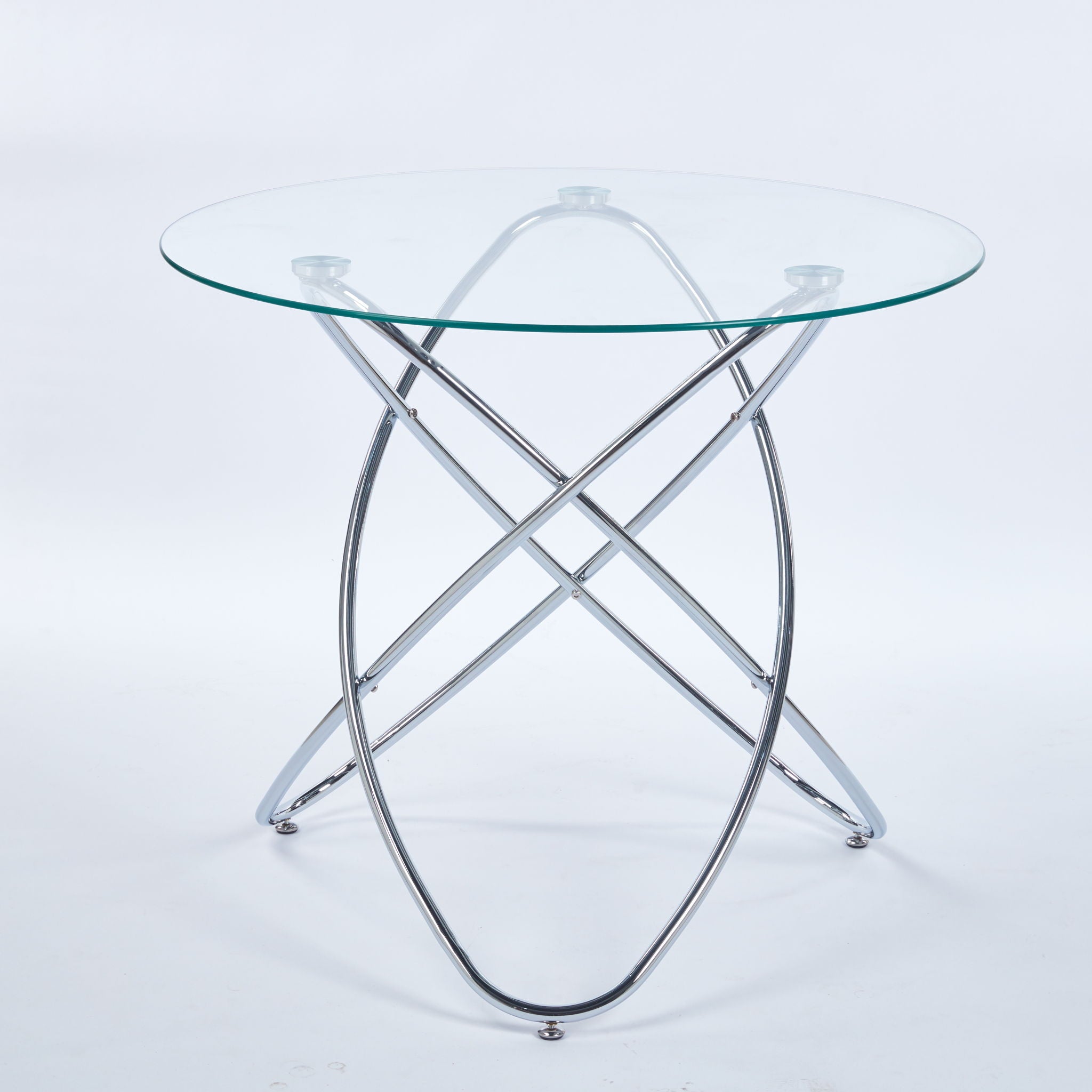 Metal Leg Dining Table With Tempered Glass Top - Best Buy Furniture